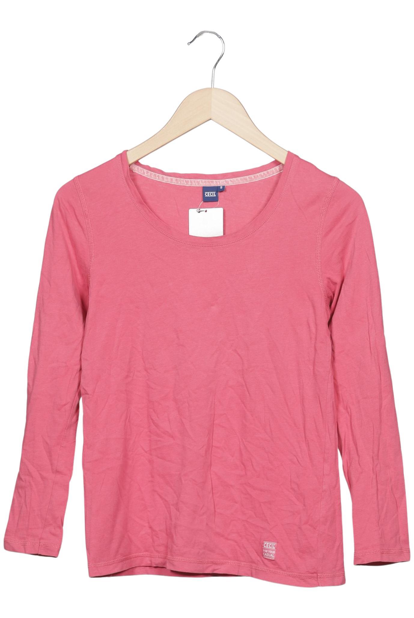 

Cecil Damen Langarmshirt, pink, Gr. 36