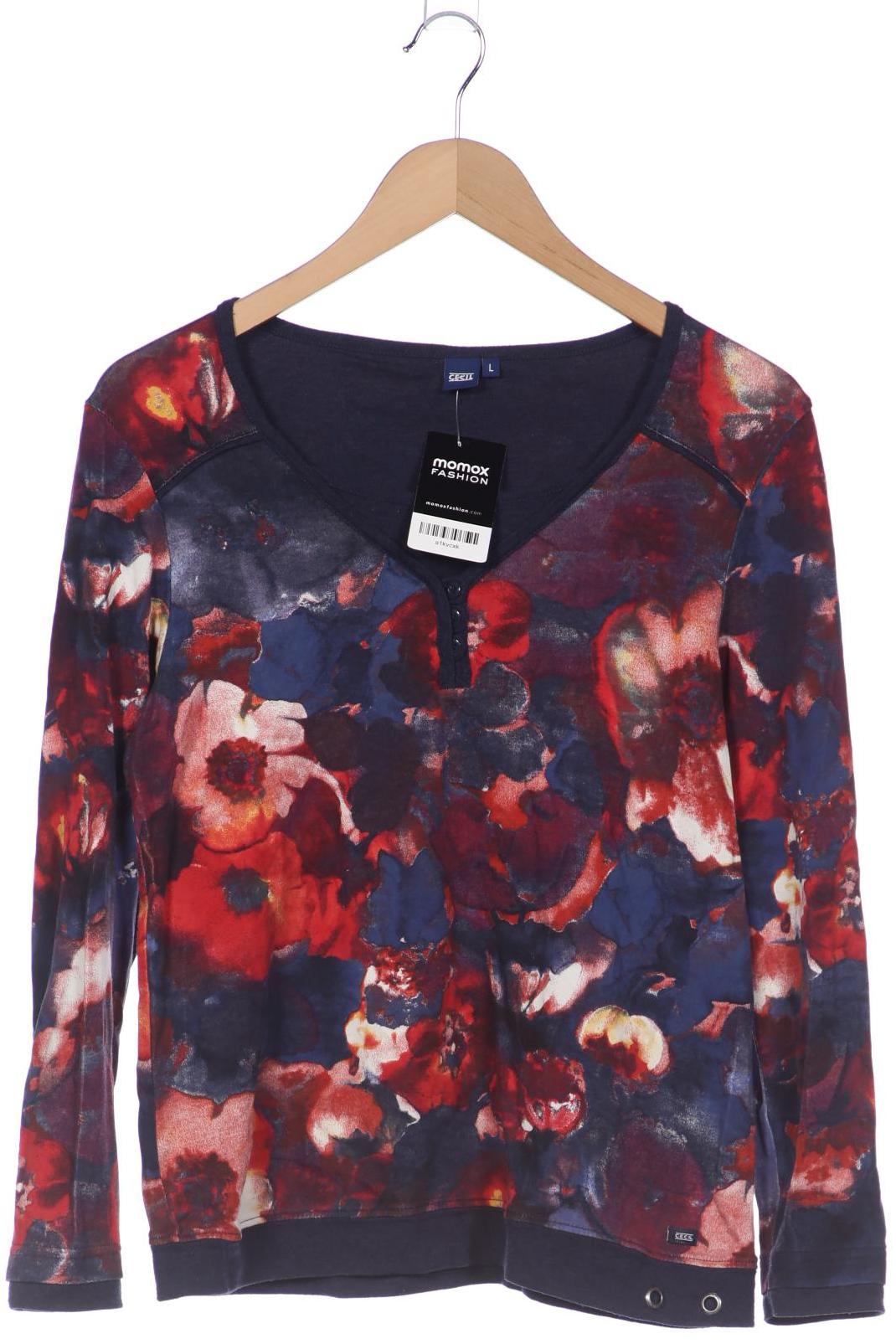 

Cecil Damen Langarmshirt, marineblau, Gr. 42