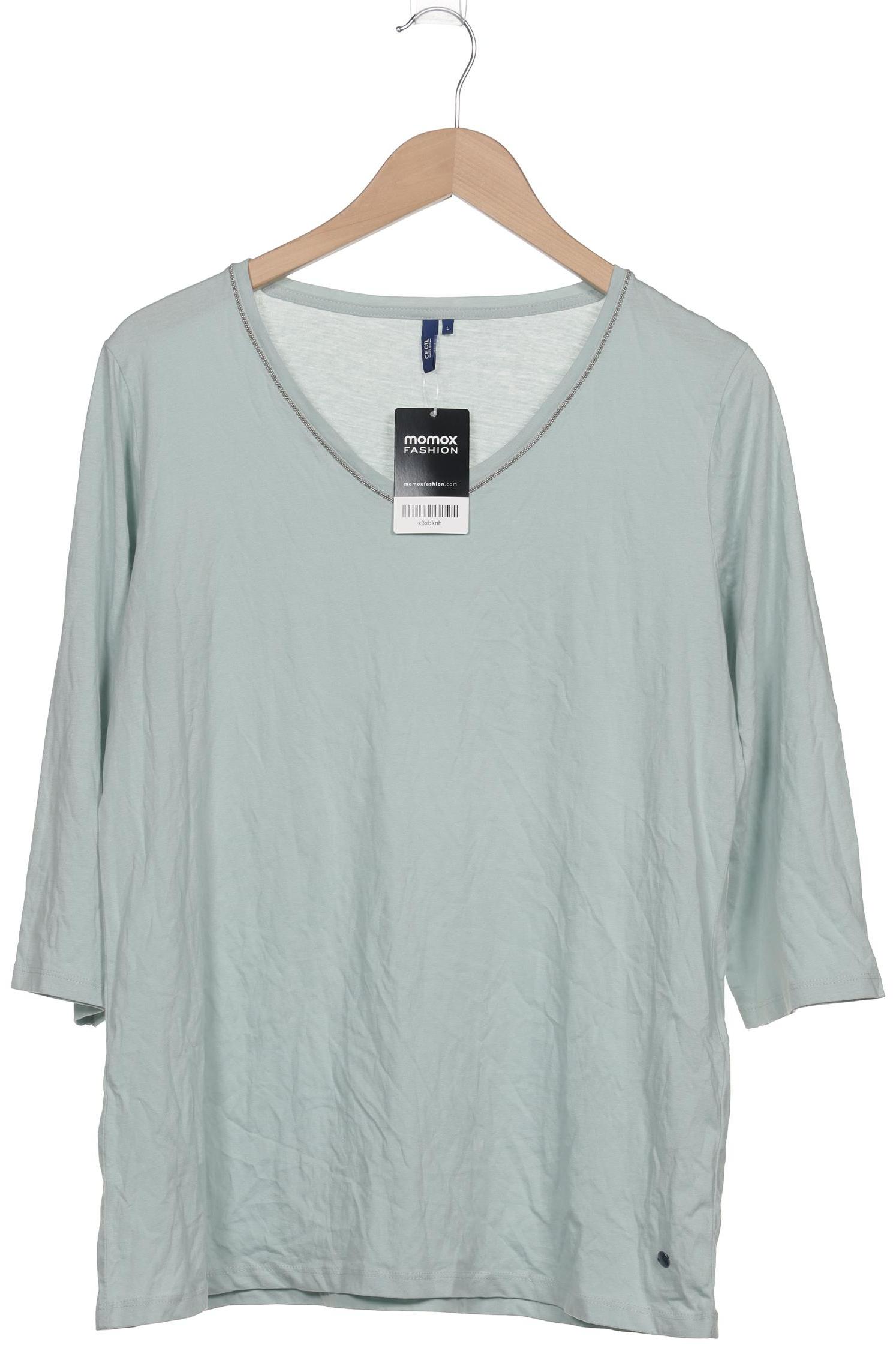 

Cecil Damen Langarmshirt, hellgrün, Gr. 42