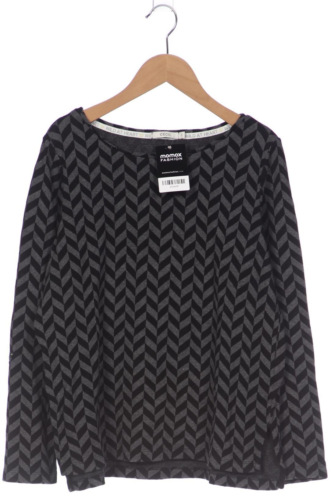 

Cecil Damen Langarmshirt, grau, Gr. 36