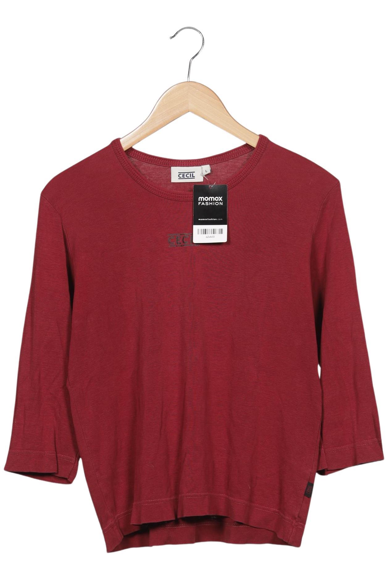 

Cecil Damen Langarmshirt, rot, Gr. 42