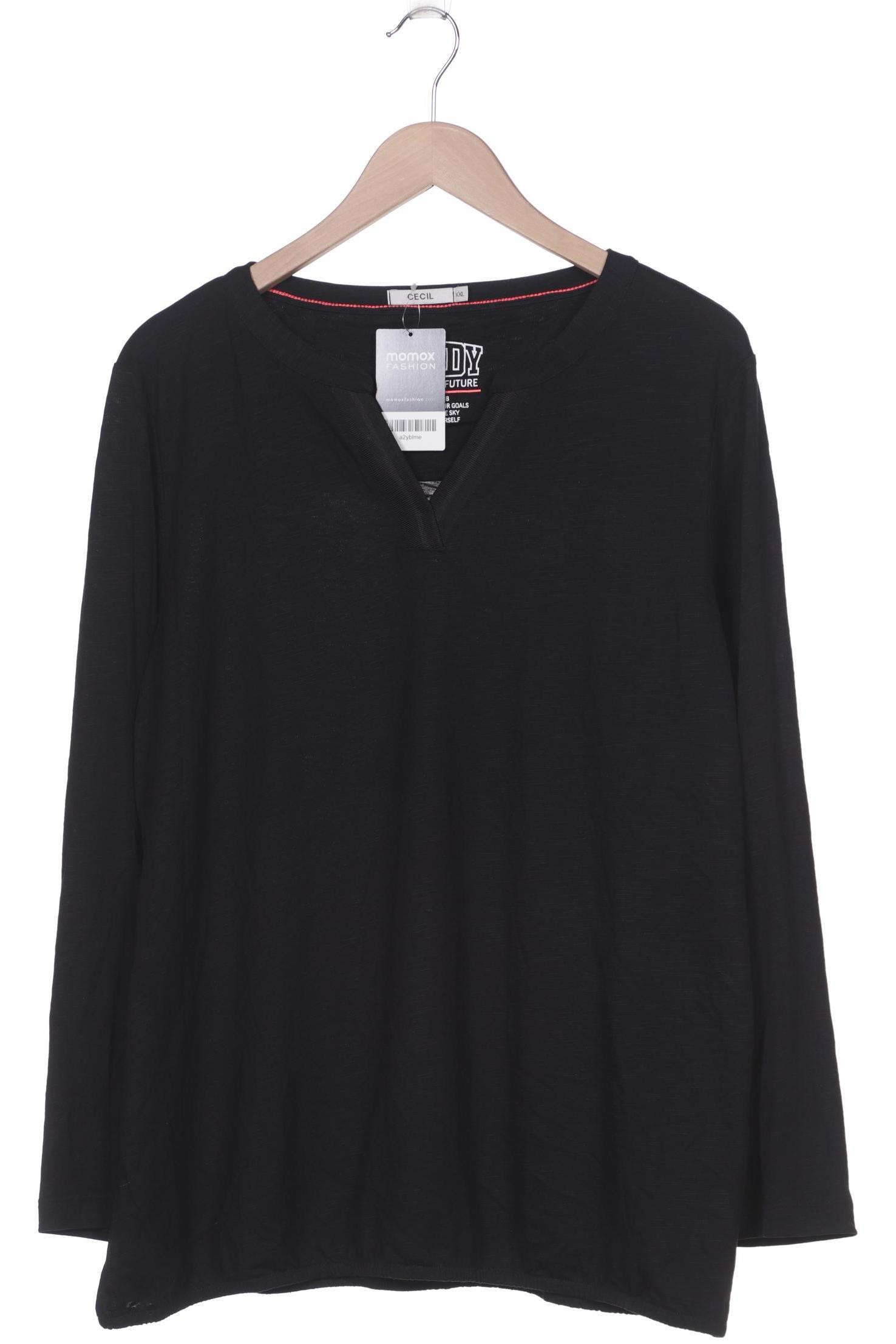 

CECIL Damen Langarmshirt, schwarz