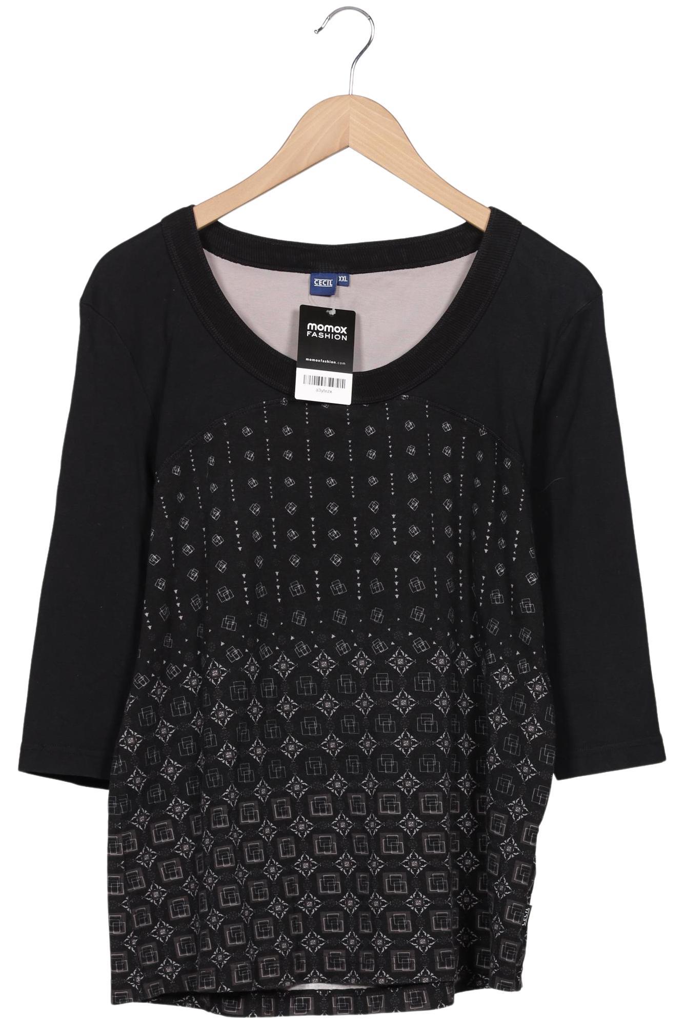 

Cecil Damen Langarmshirt, schwarz, Gr. 46