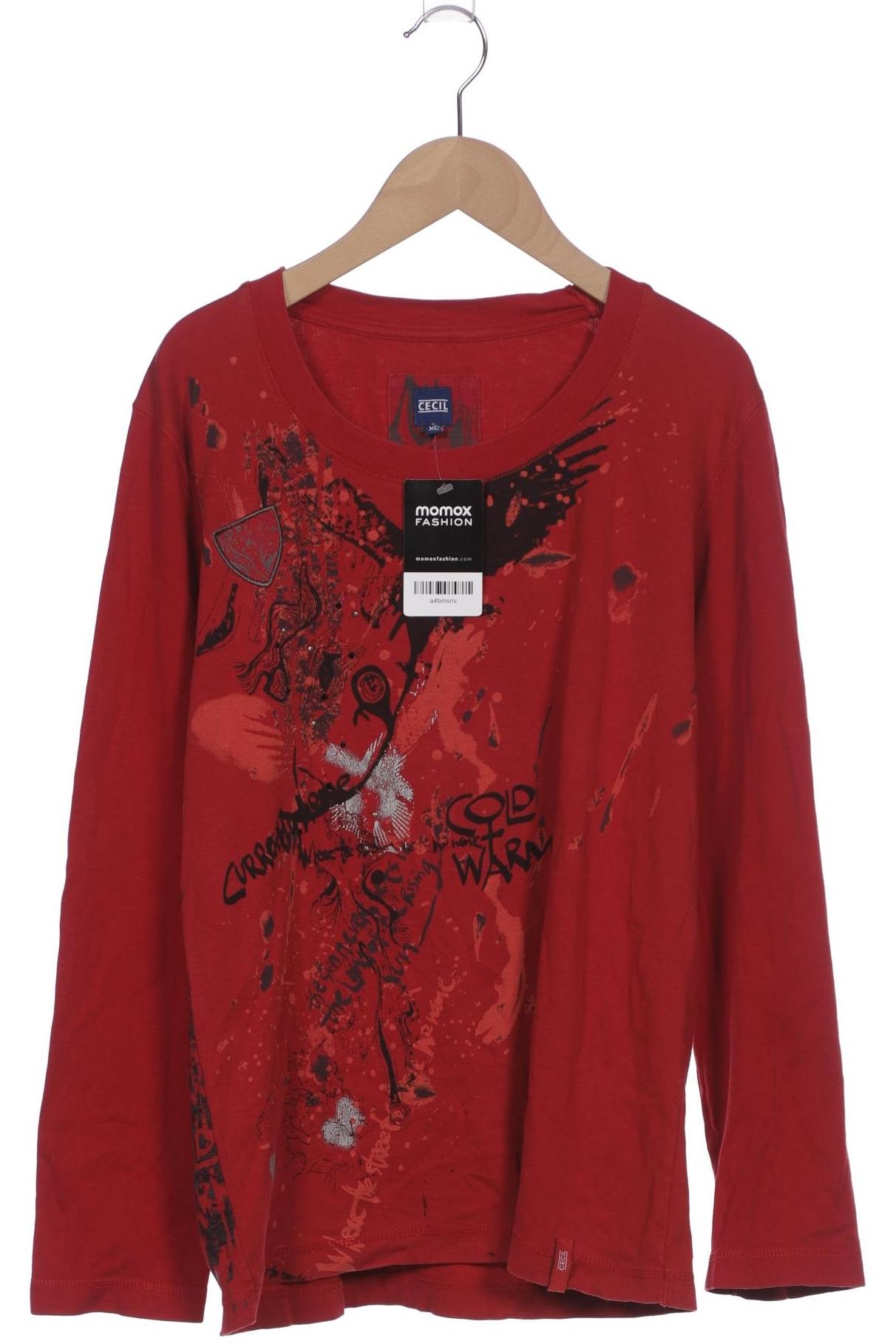 

Cecil Damen Langarmshirt, bordeaux, Gr. 44