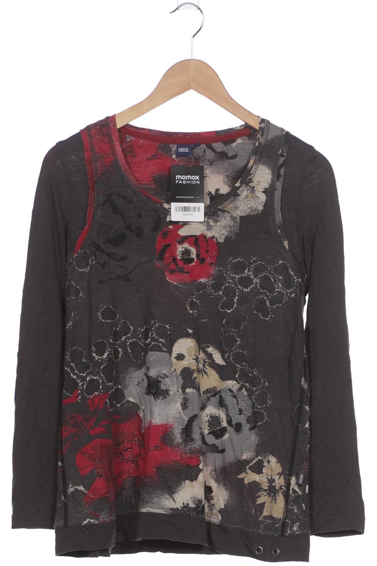 

Cecil Damen Langarmshirt, grau, Gr. 38