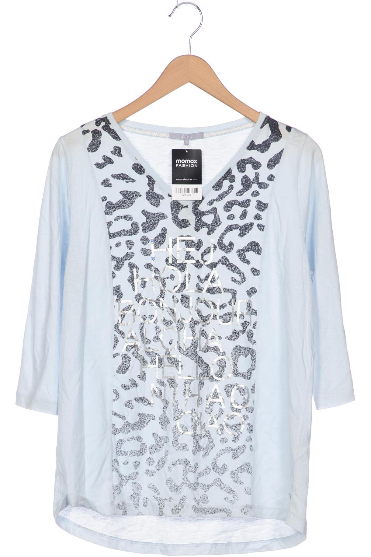 

Cecil Damen Langarmshirt, hellblau, Gr. 42