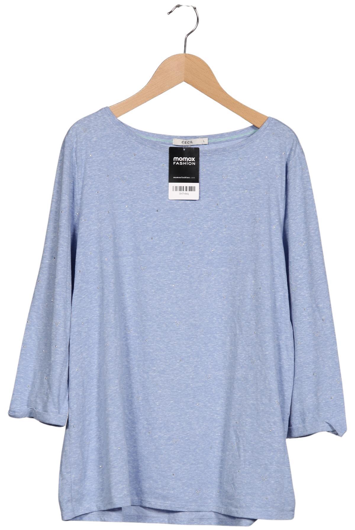 

Cecil Damen Langarmshirt, blau, Gr. 42