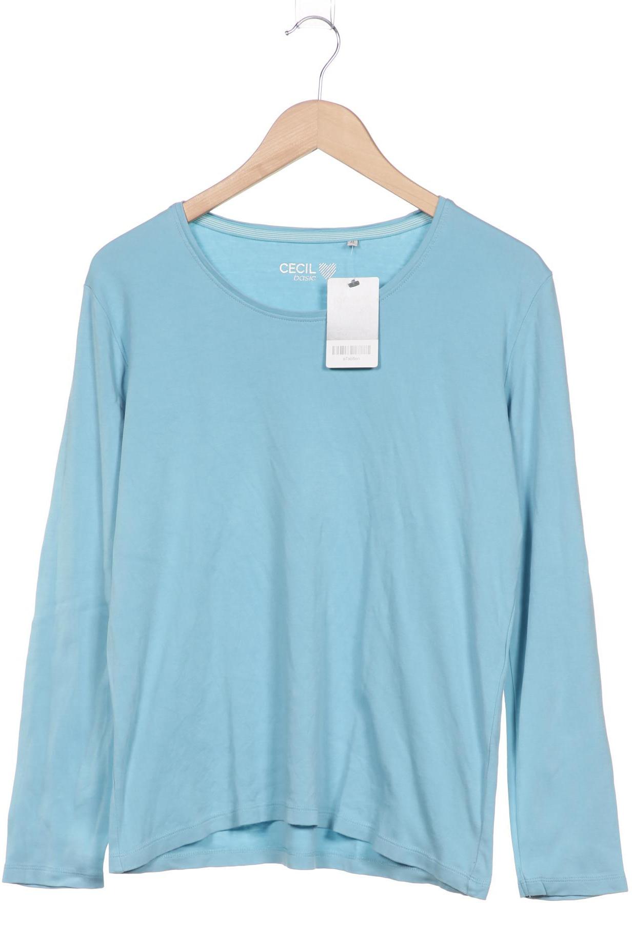 

Cecil Damen Langarmshirt, hellblau, Gr. 44