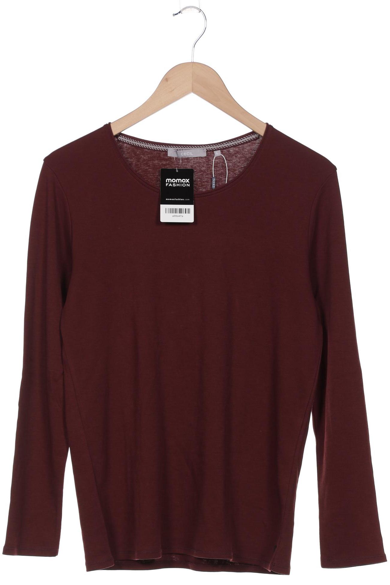 

Cecil Damen Langarmshirt, bordeaux, Gr. 42