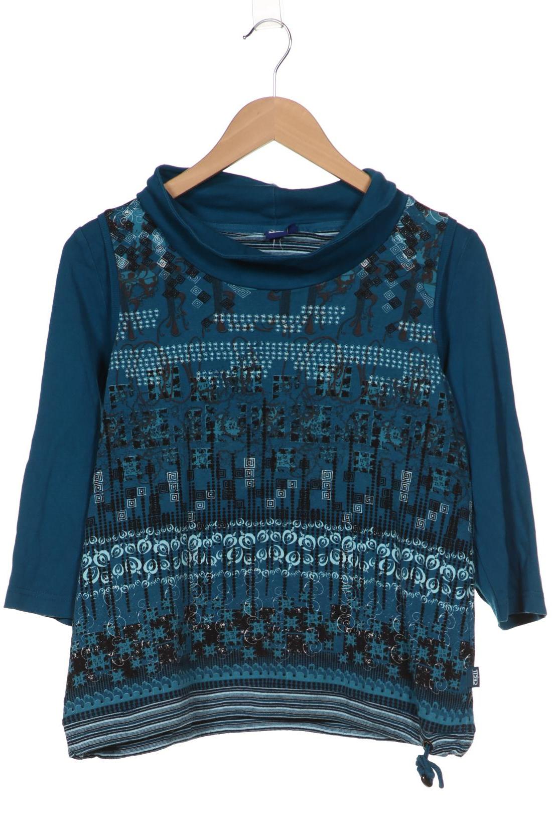 

Cecil Damen Langarmshirt, blau, Gr. 38