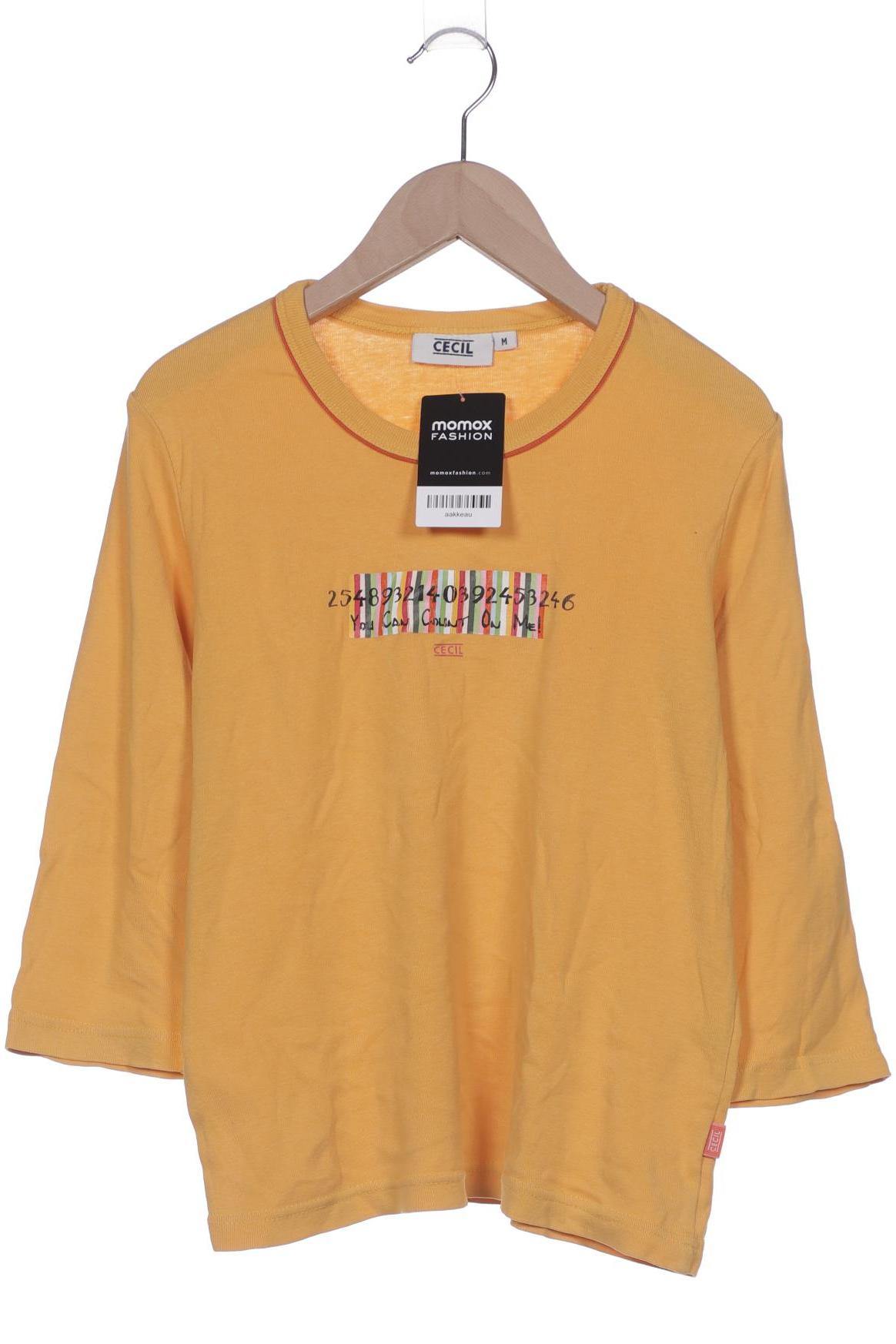 

Cecil Damen Langarmshirt, gelb, Gr. 38