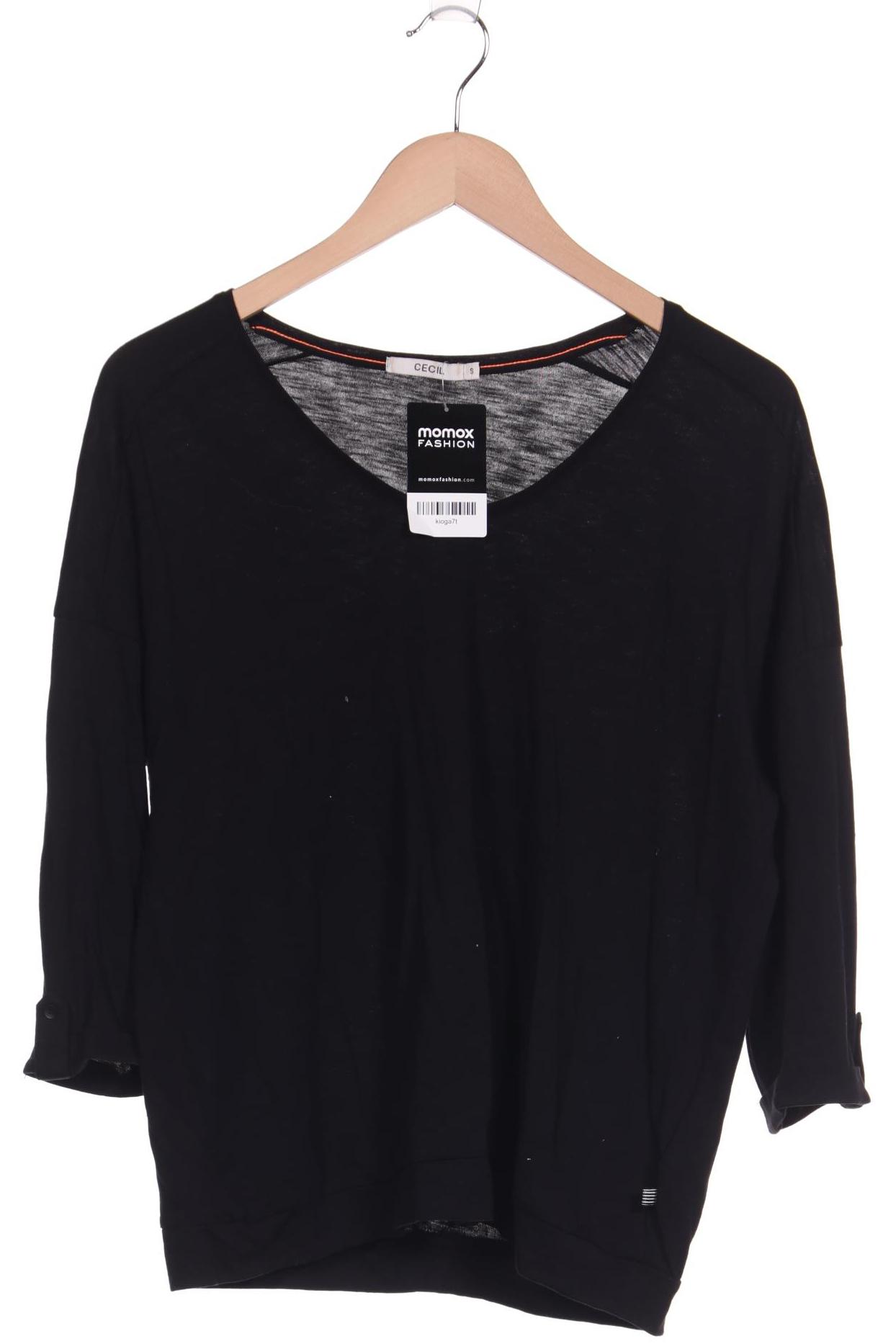 

Cecil Damen Langarmshirt, schwarz, Gr. 36