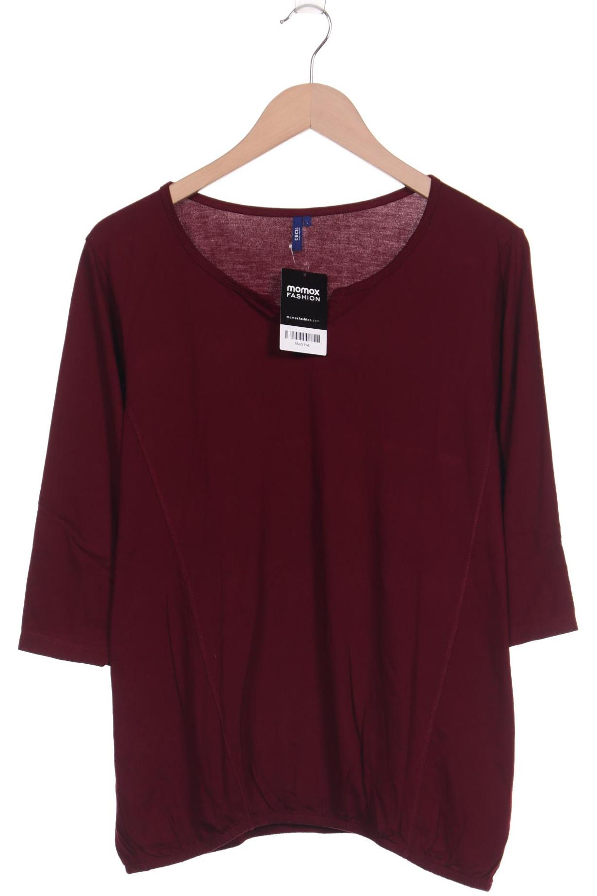 

Cecil Damen Langarmshirt, bordeaux, Gr. 42