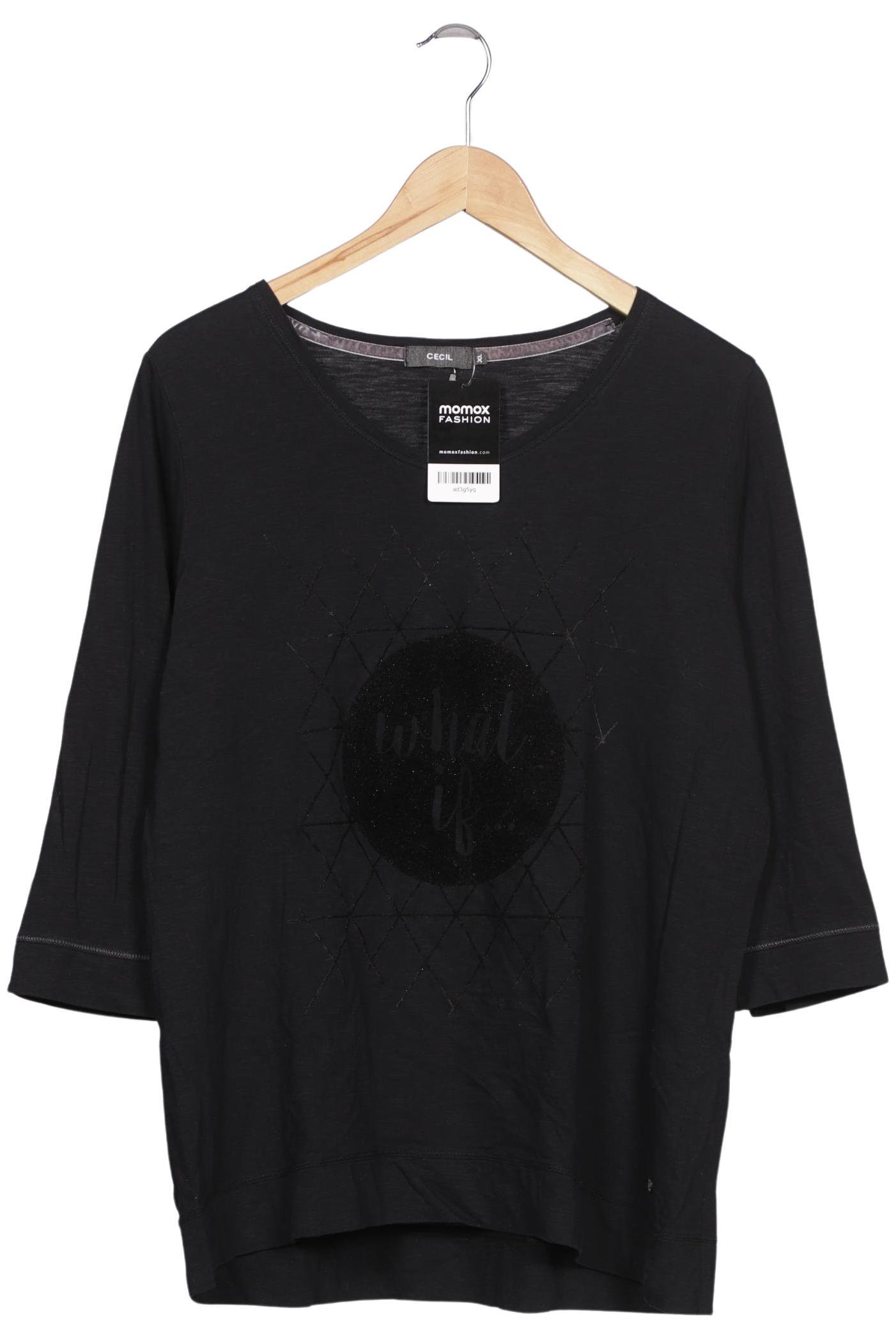 

Cecil Damen Langarmshirt, schwarz, Gr. 44
