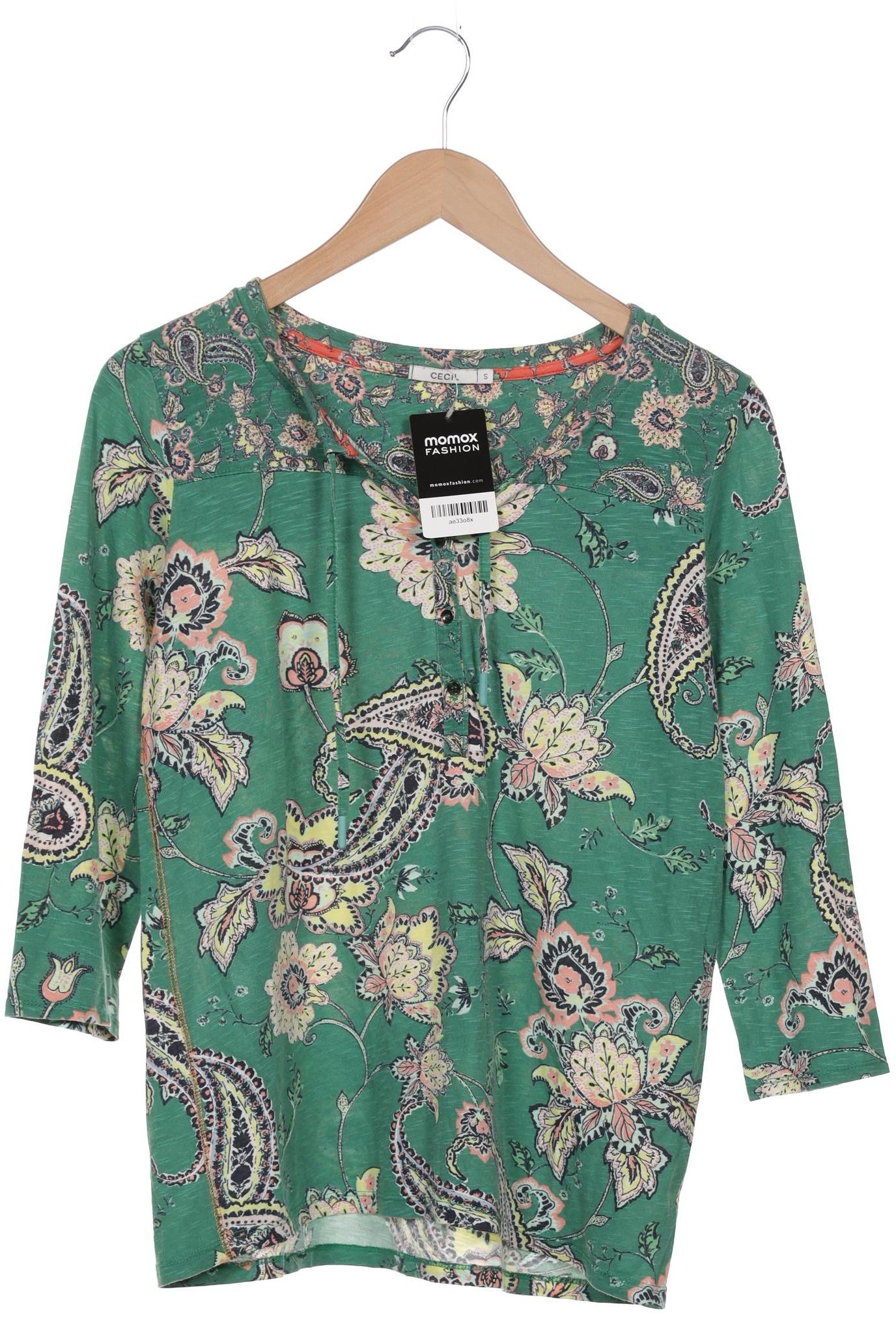 

Cecil Damen Langarmshirt, grün, Gr. 36