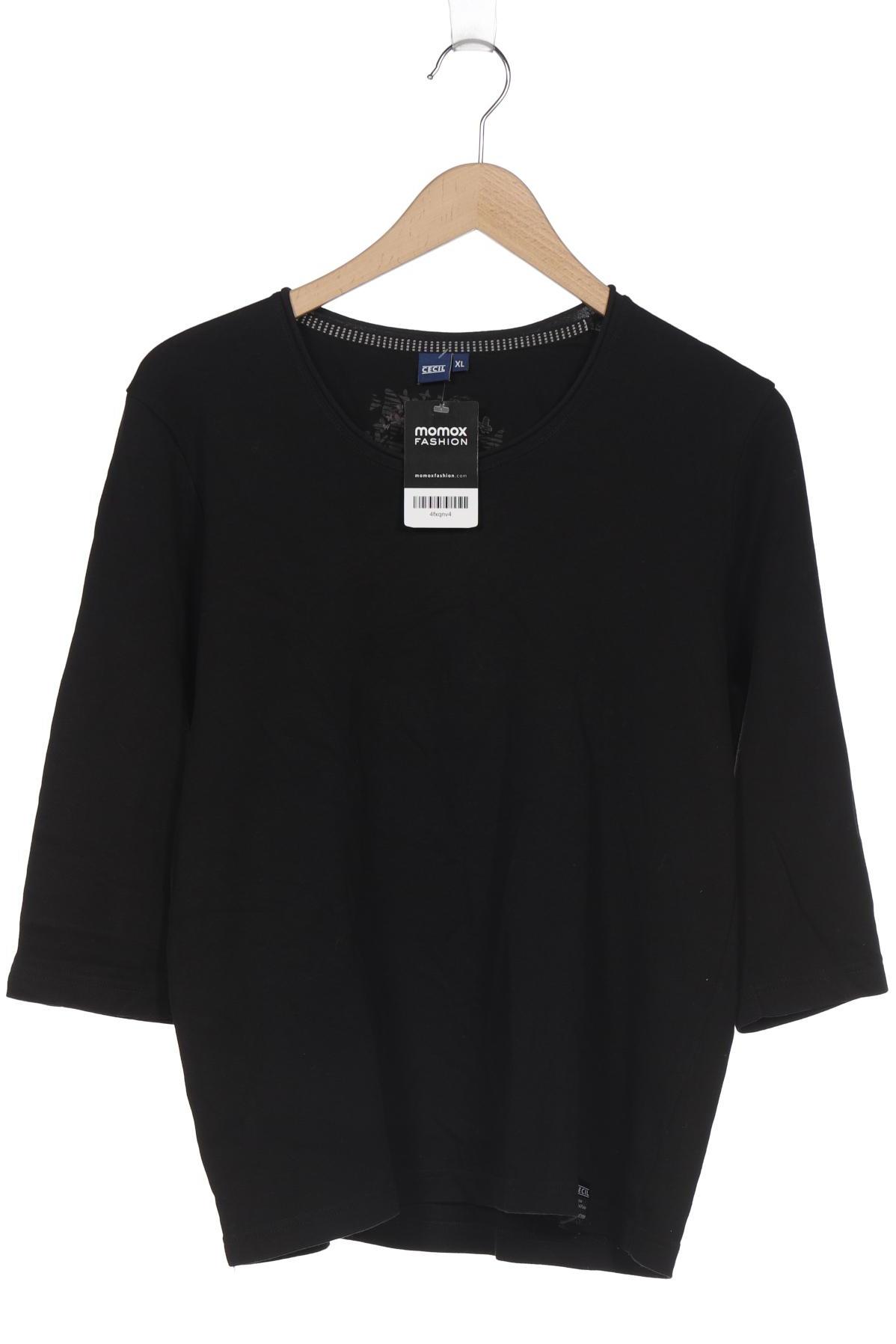 

Cecil Damen Langarmshirt, schwarz, Gr. 44