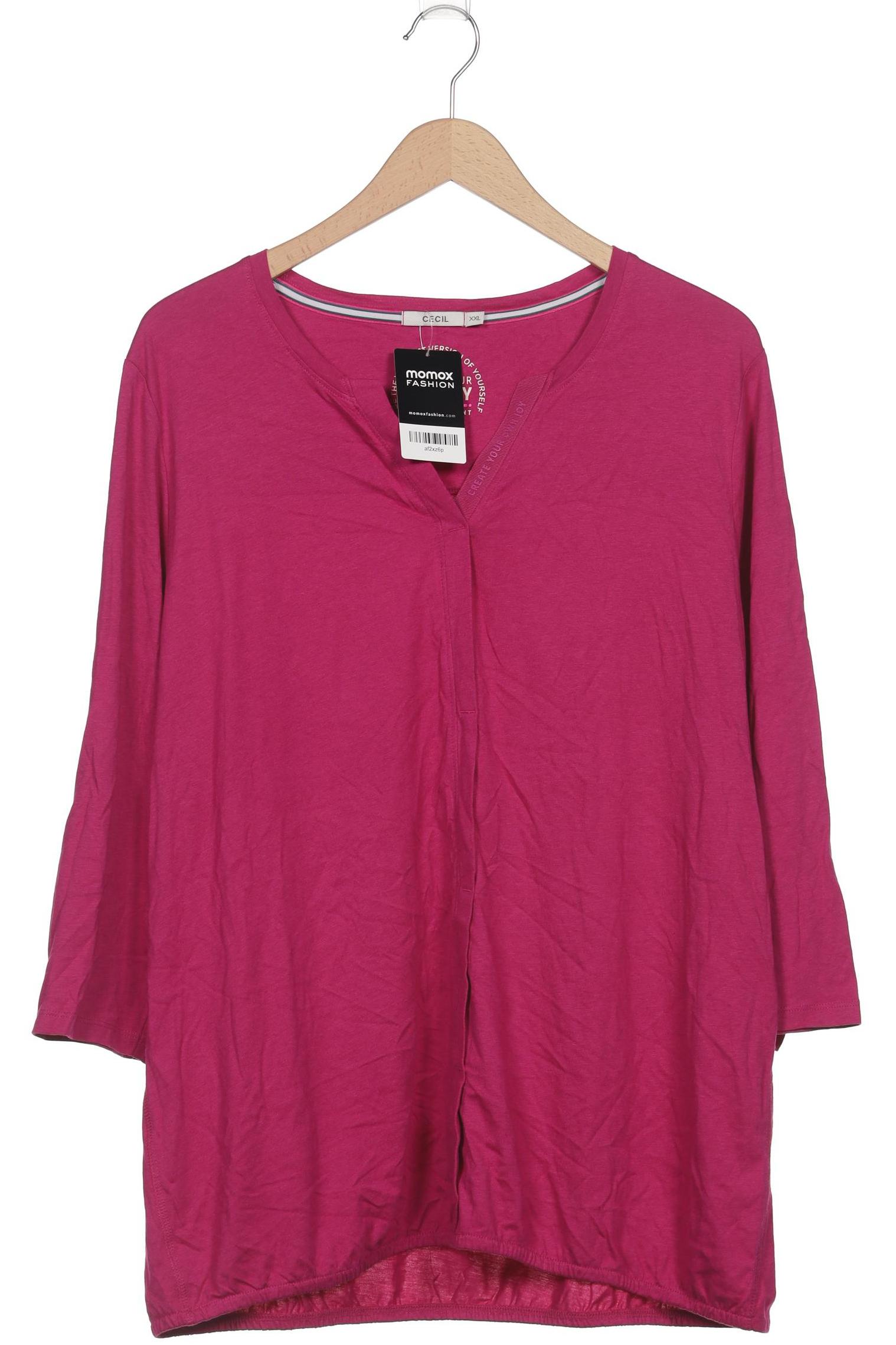 

Cecil Damen Langarmshirt, pink, Gr. 46