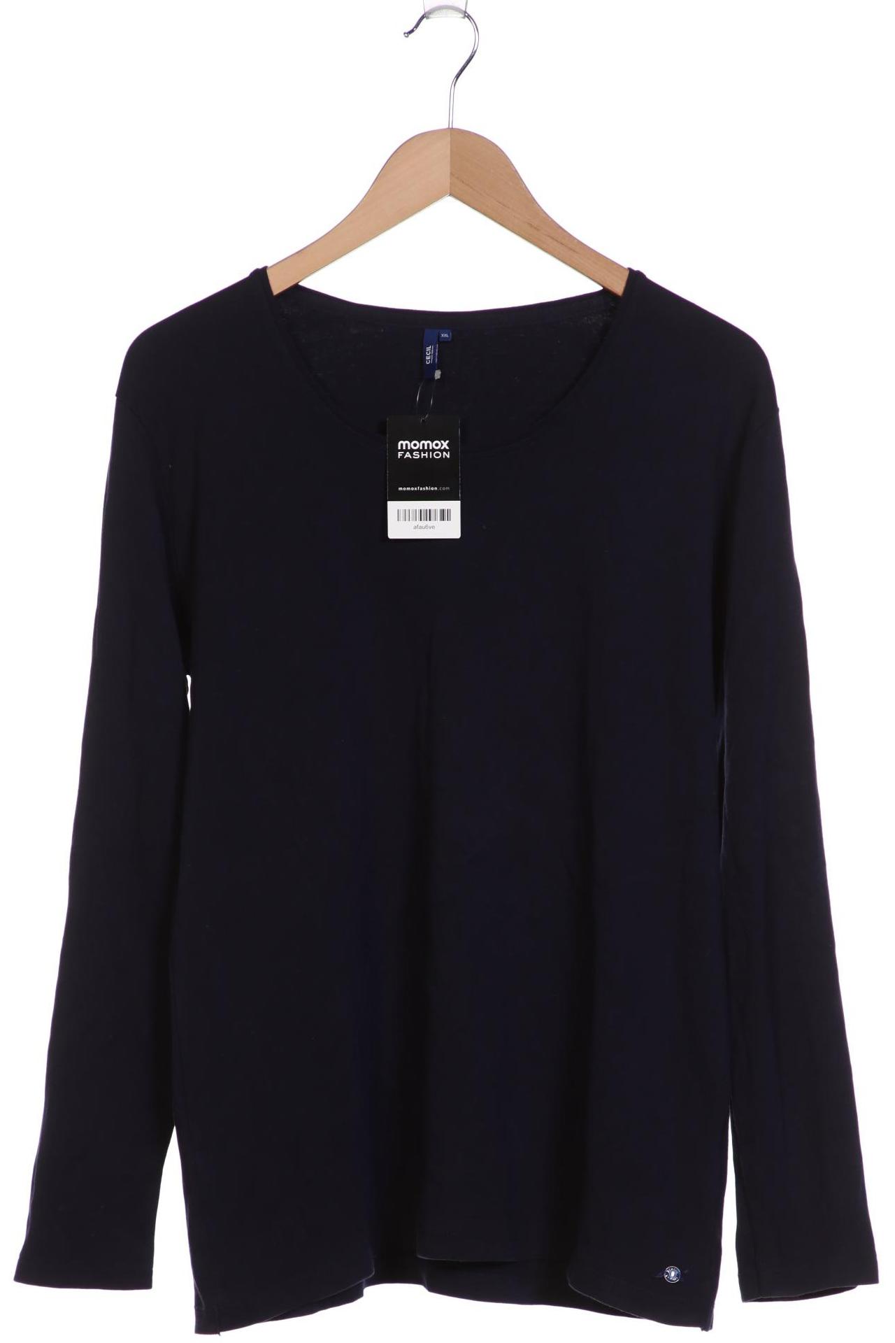 

Cecil Damen Langarmshirt, marineblau, Gr. 46