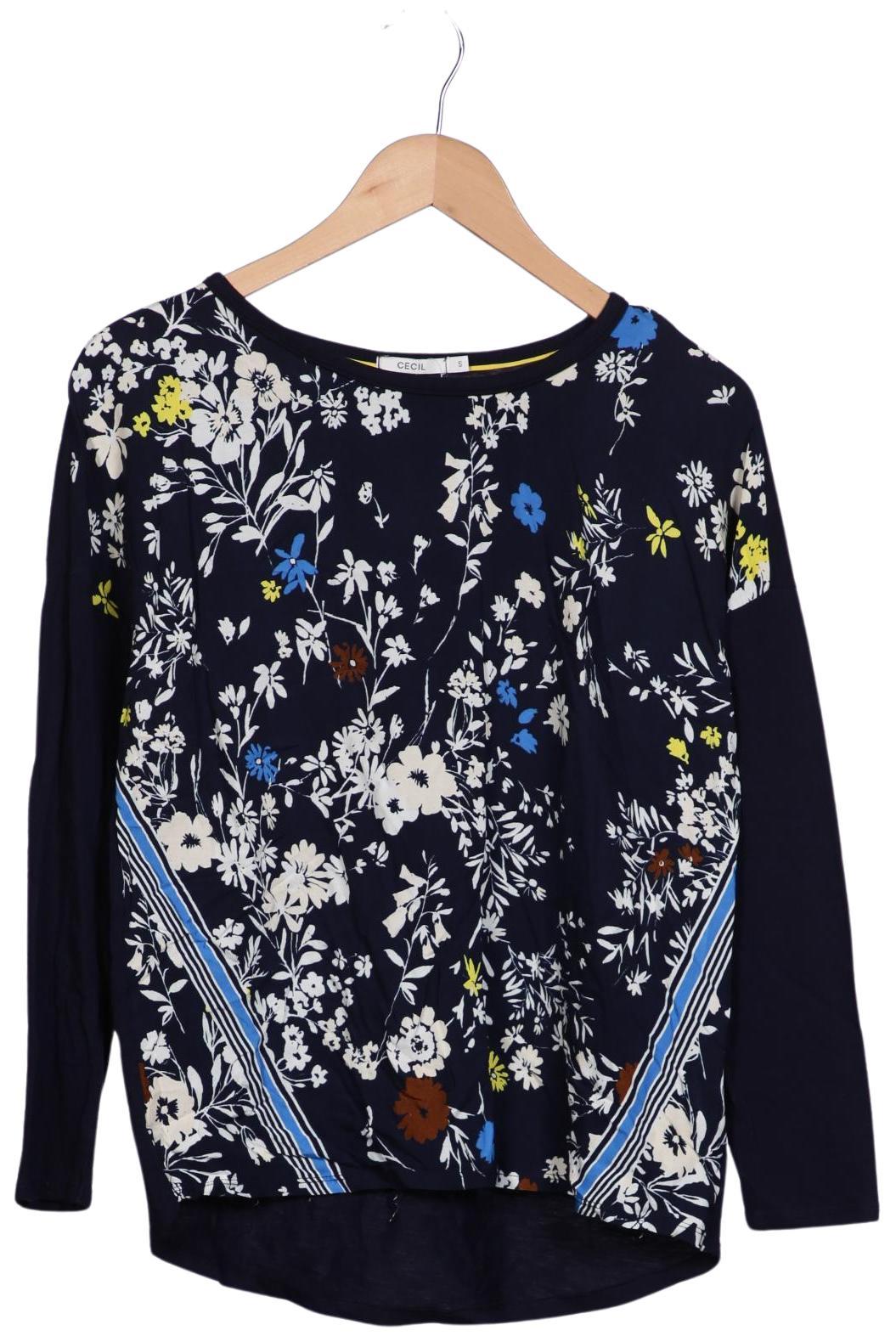 

Cecil Damen Langarmshirt, marineblau, Gr. 36