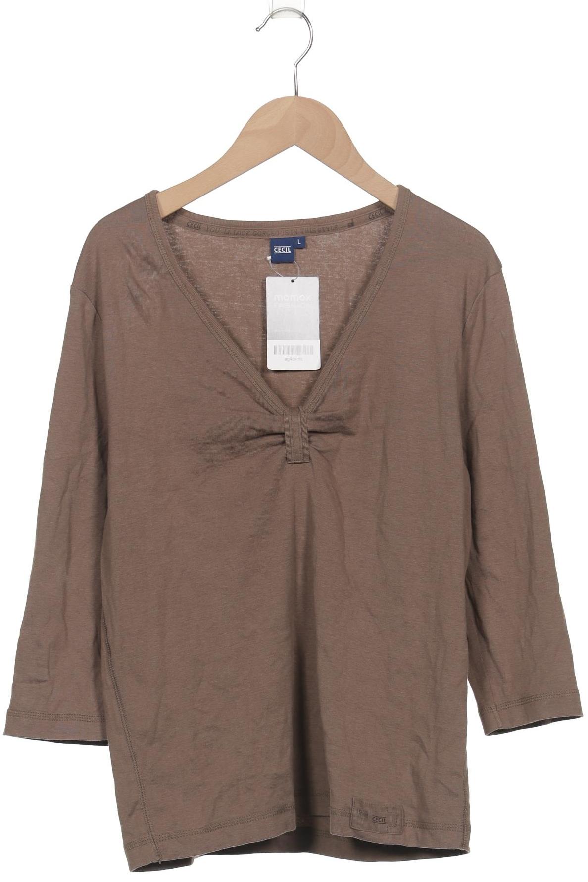 

Cecil Damen Langarmshirt, braun, Gr. 42