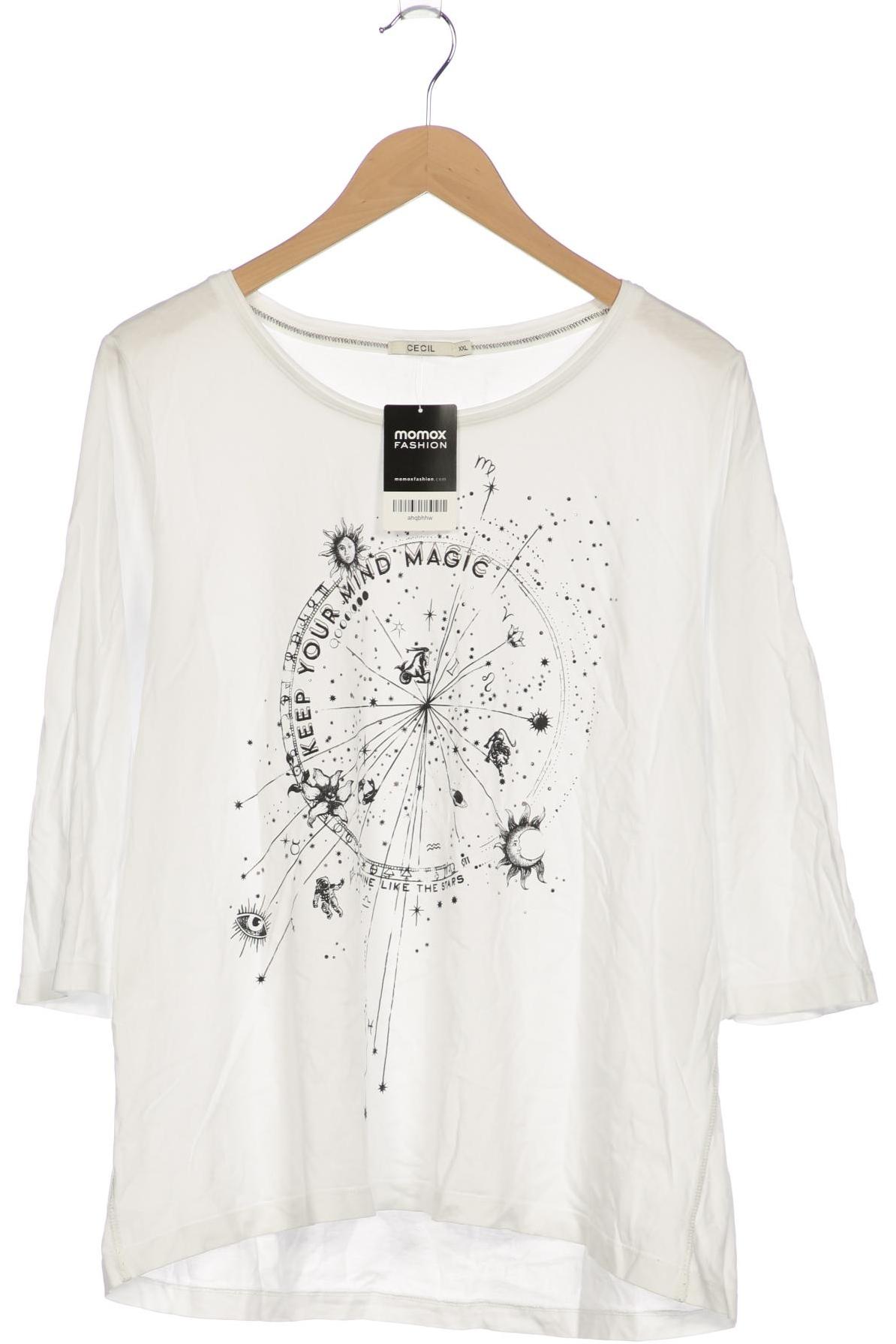 

Cecil Damen Langarmshirt, weiß, Gr. 46