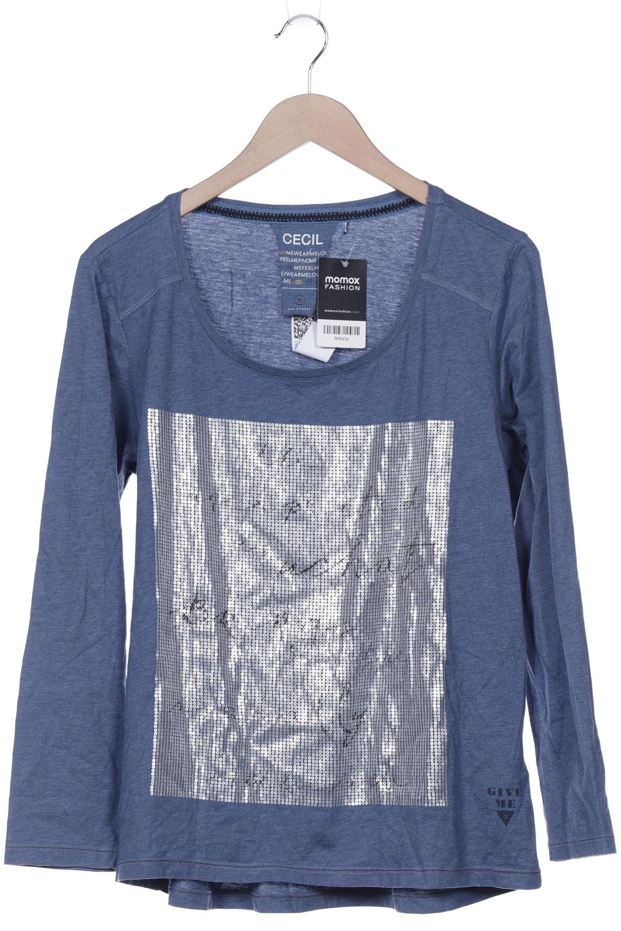 

Cecil Damen Langarmshirt, blau, Gr. 44