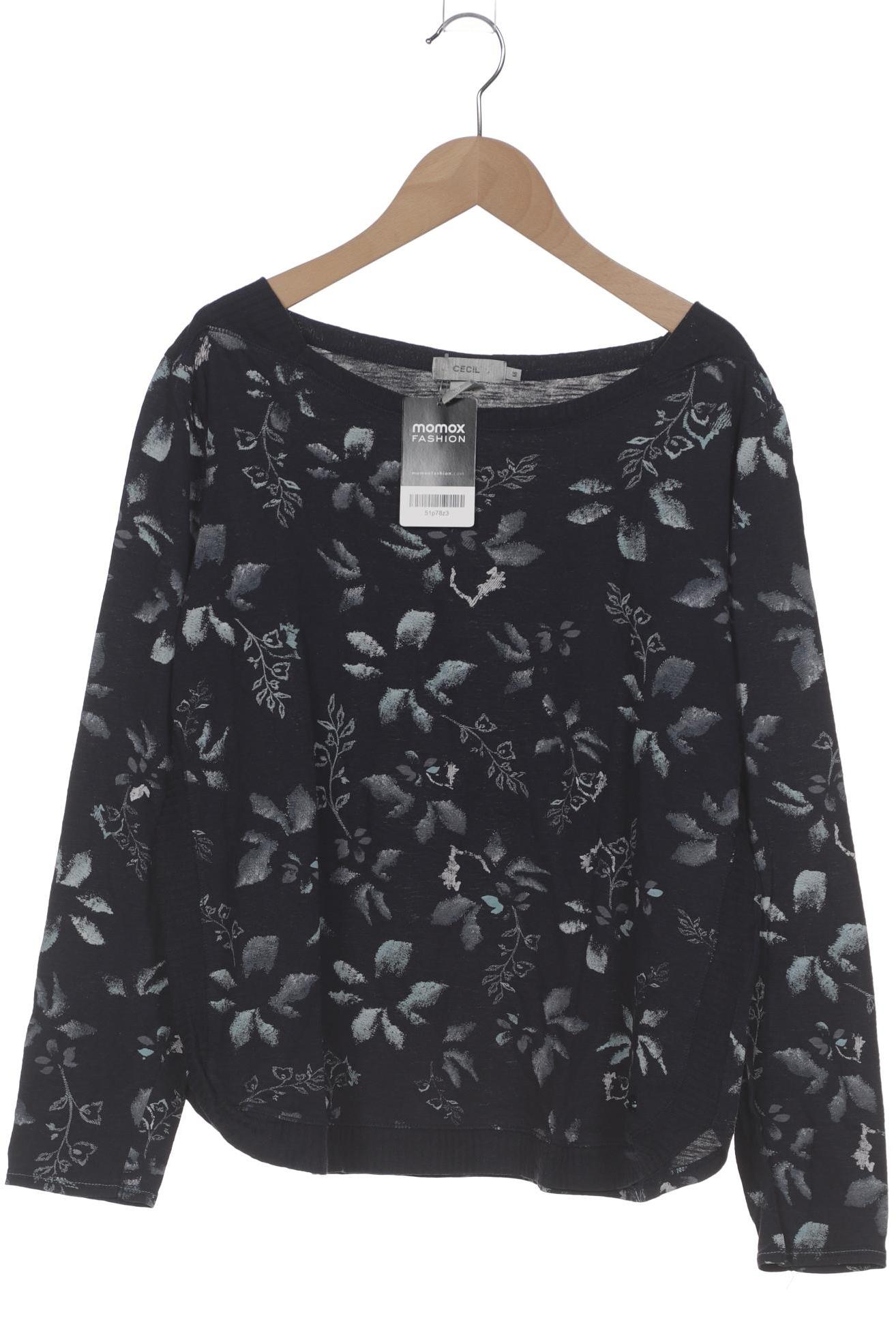 

Cecil Damen Langarmshirt, marineblau, Gr. 38