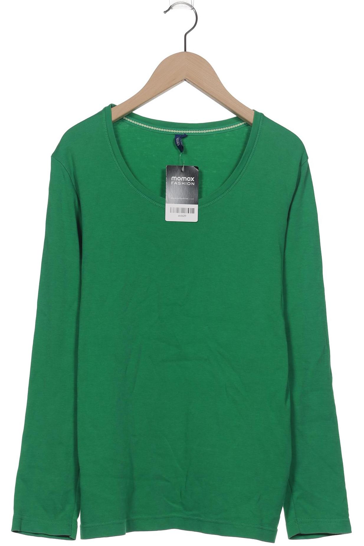 

Cecil Damen Langarmshirt, grün, Gr. 42
