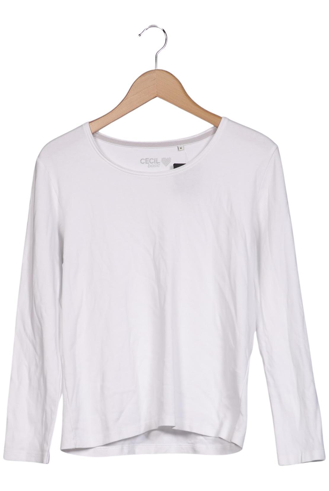 

Cecil Damen Langarmshirt, weiß, Gr. 38