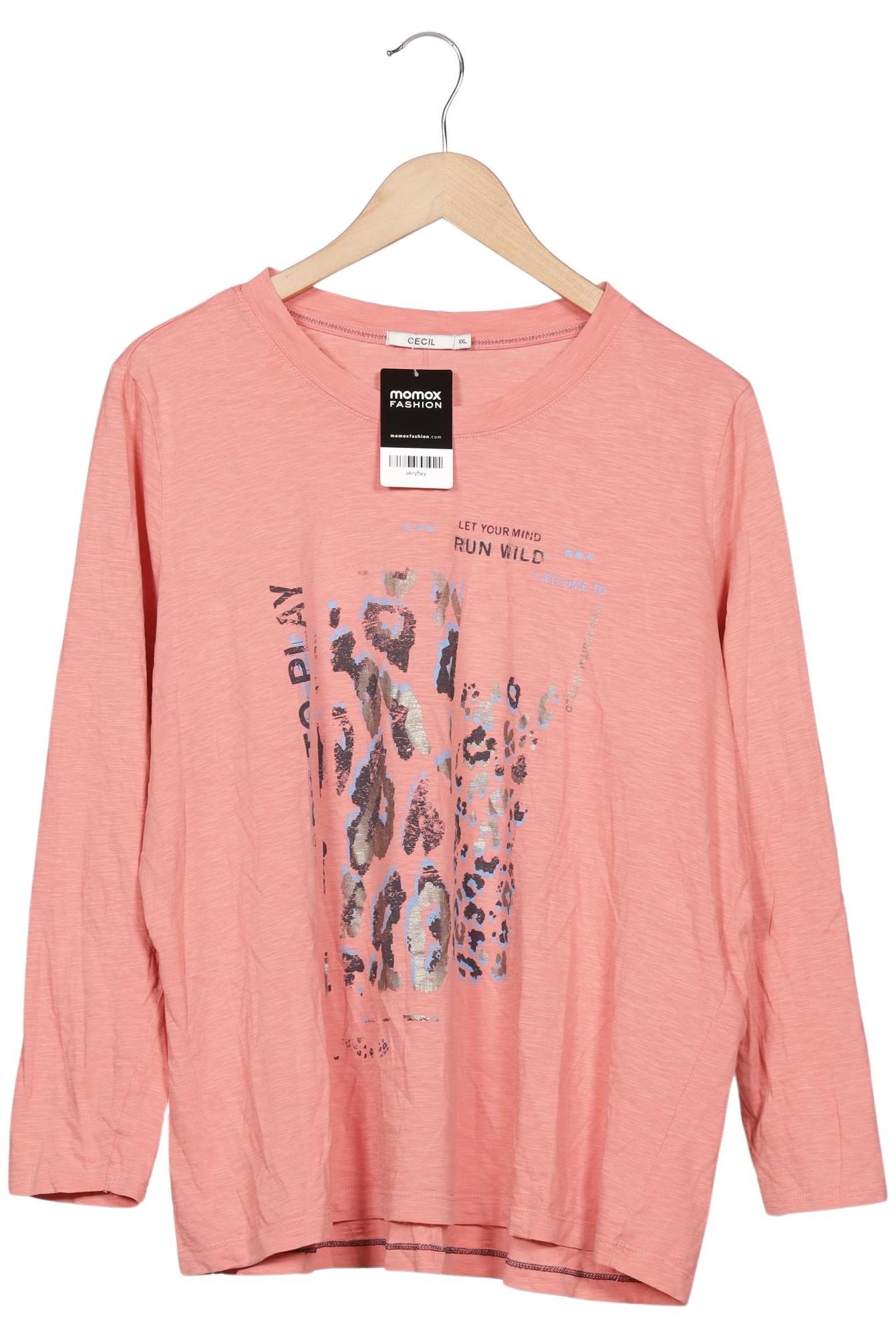 

Cecil Damen Langarmshirt, pink, Gr. 46