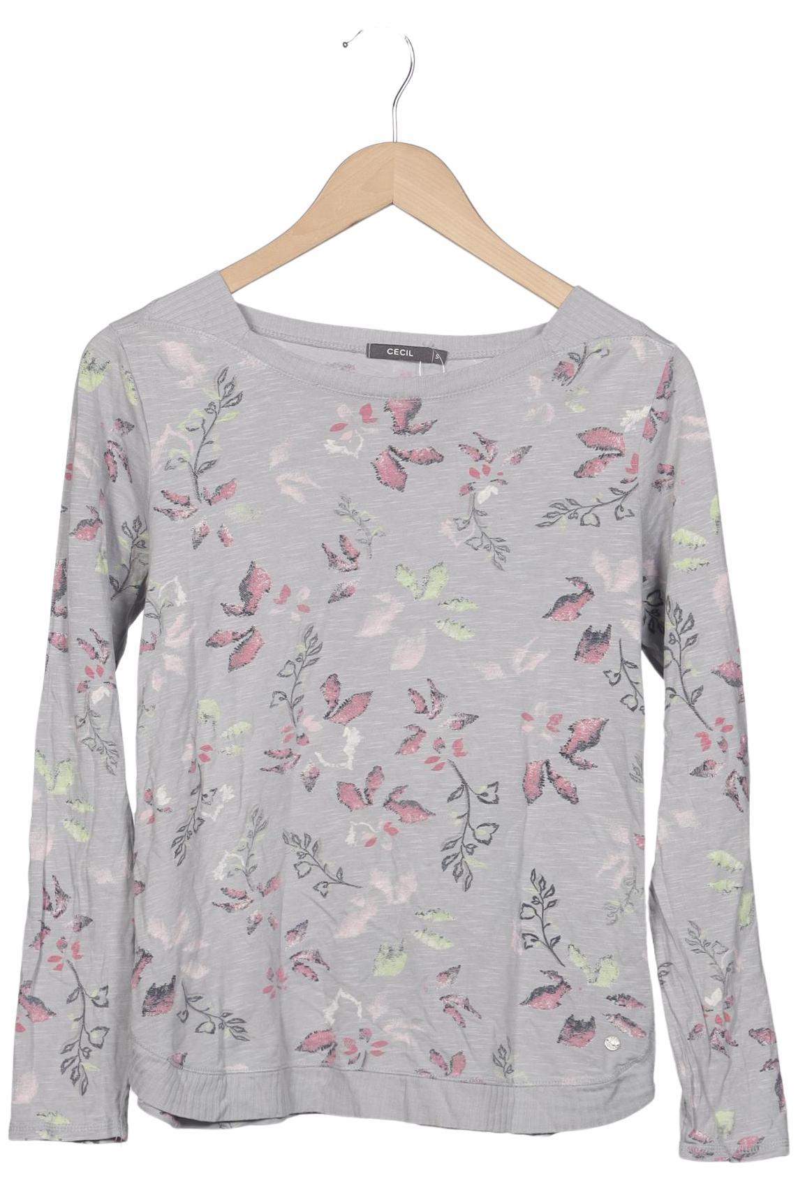 

Cecil Damen Langarmshirt, grau, Gr. 36