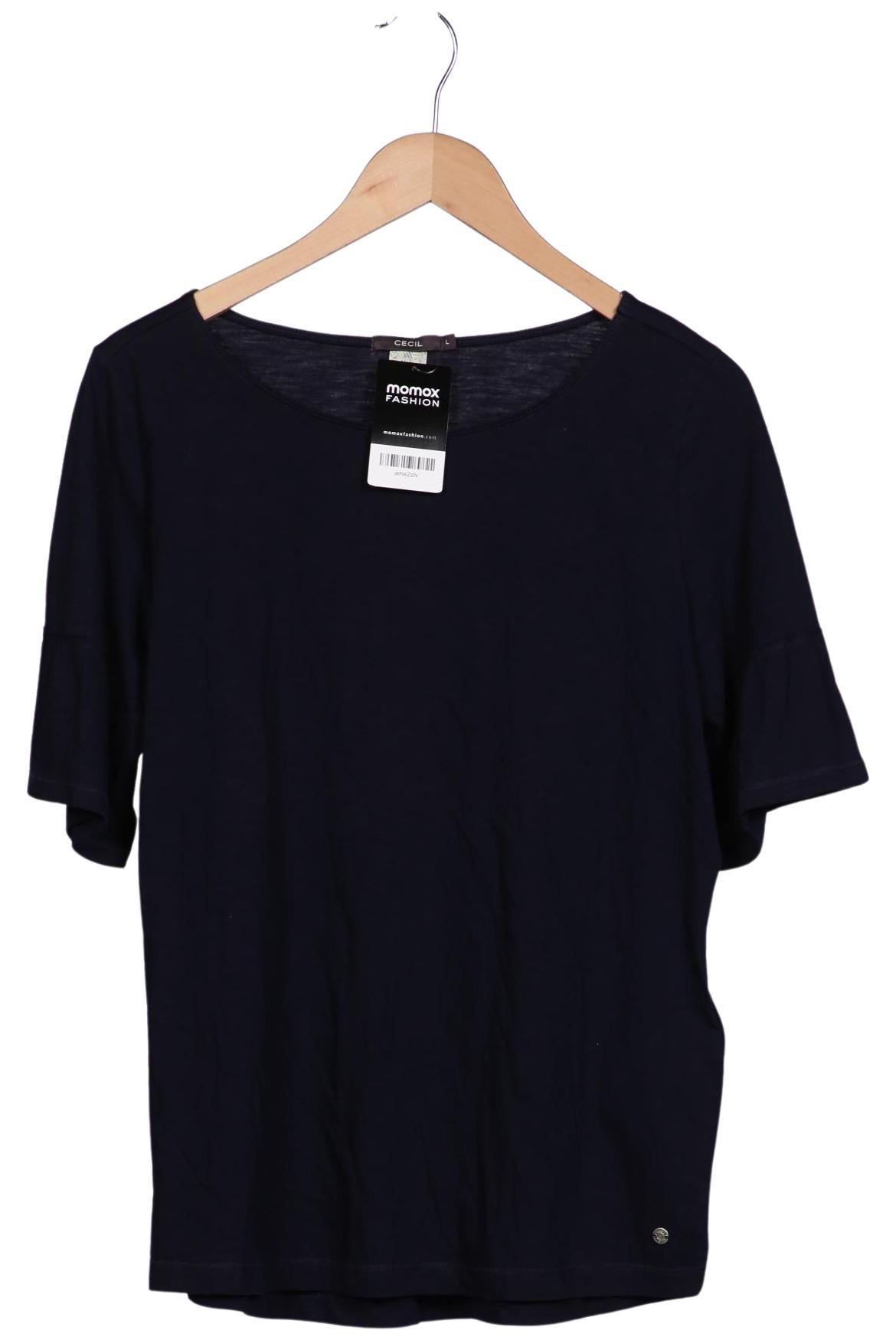 

Cecil Damen Langarmshirt, marineblau, Gr. 42