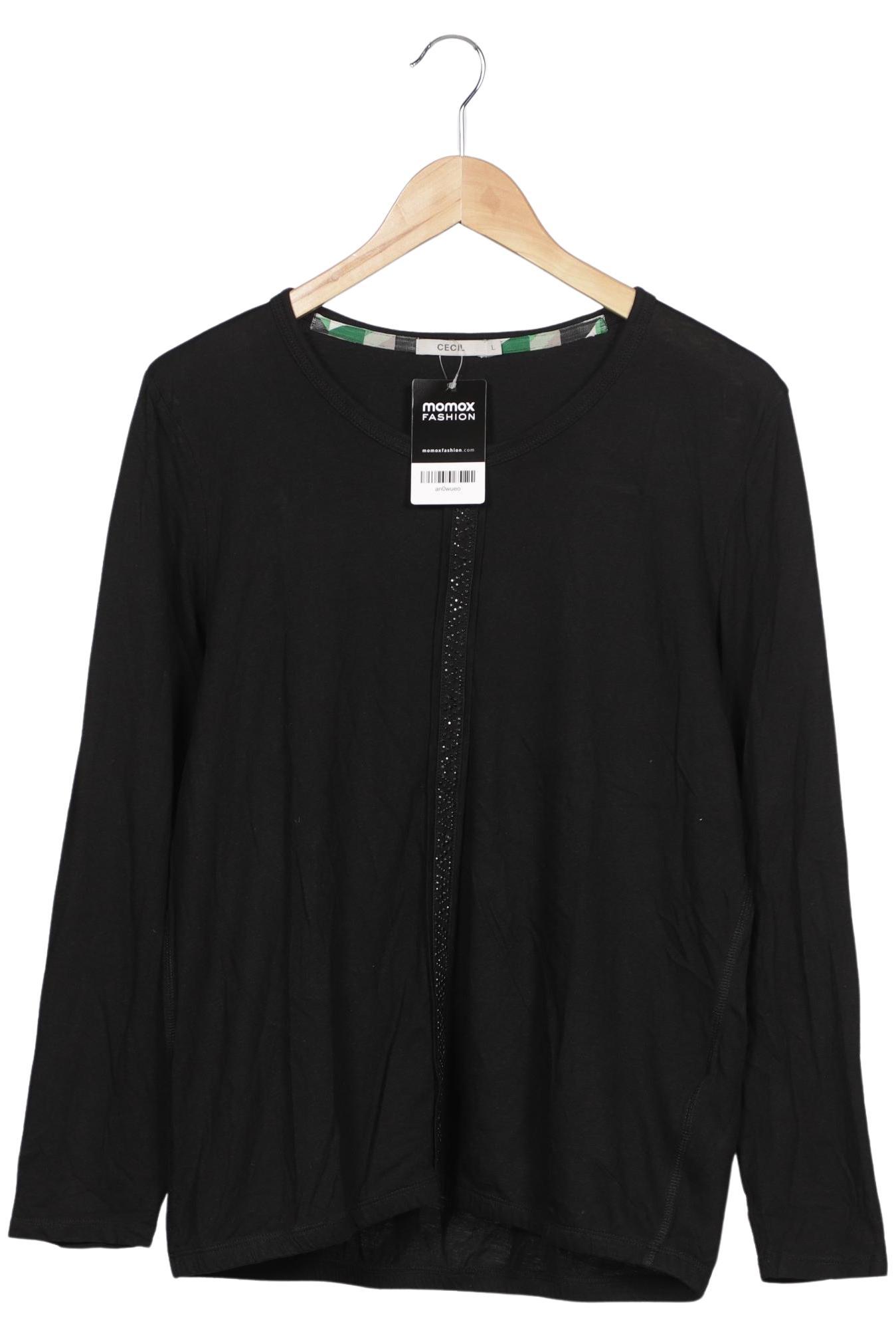 

Cecil Damen Langarmshirt, schwarz, Gr. 42