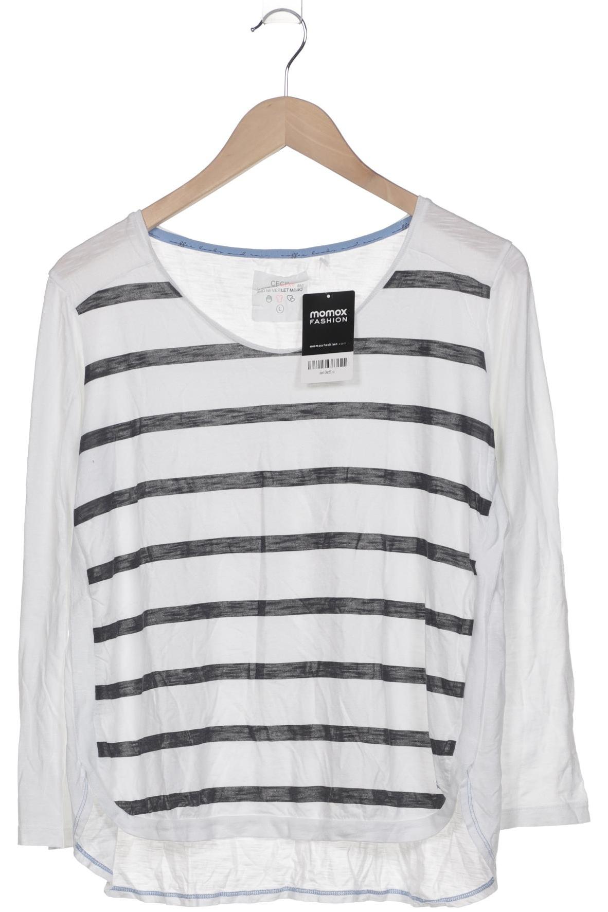 

Cecil Damen Langarmshirt, weiß, Gr. 42