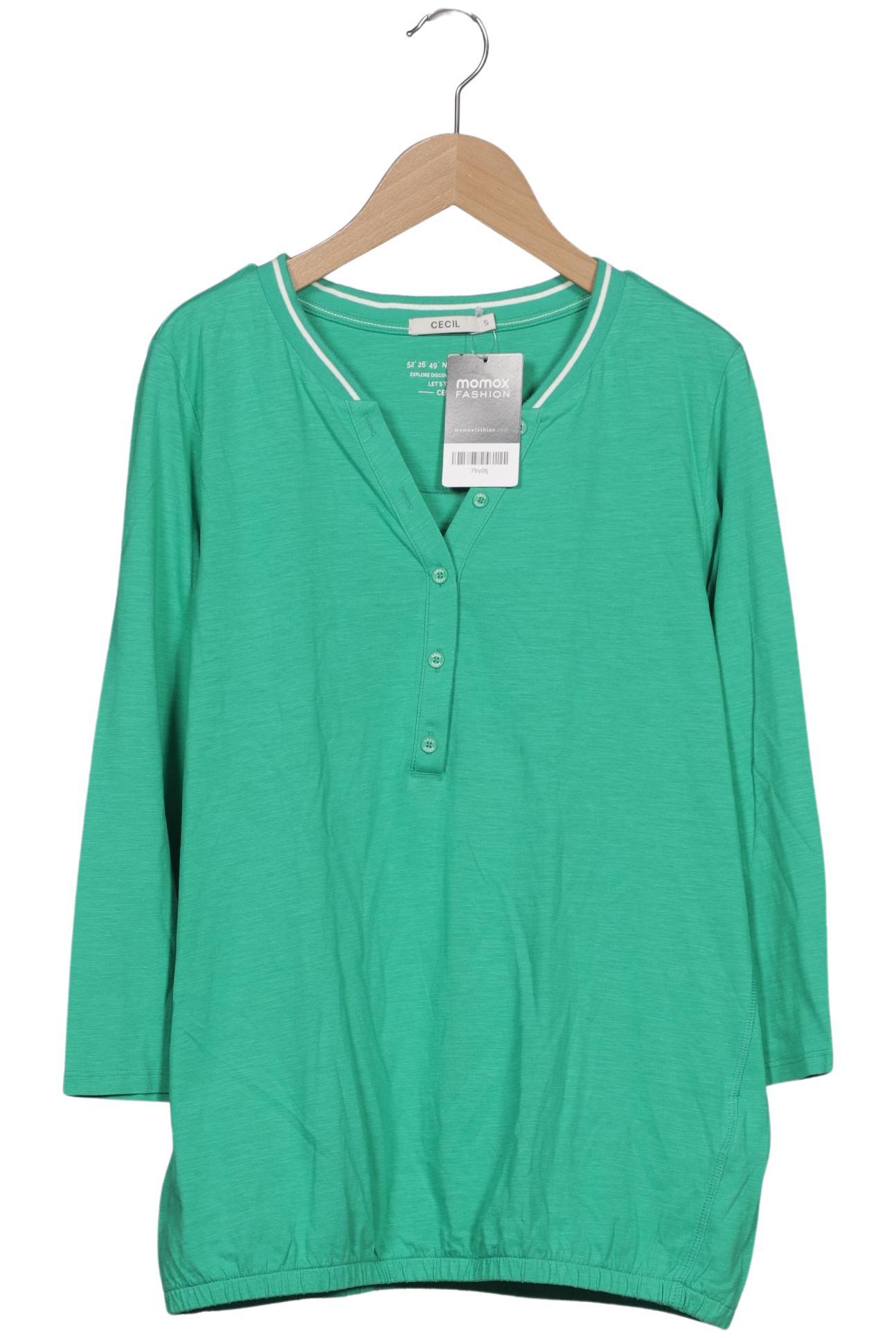 

Cecil Damen Langarmshirt, grün, Gr. 36