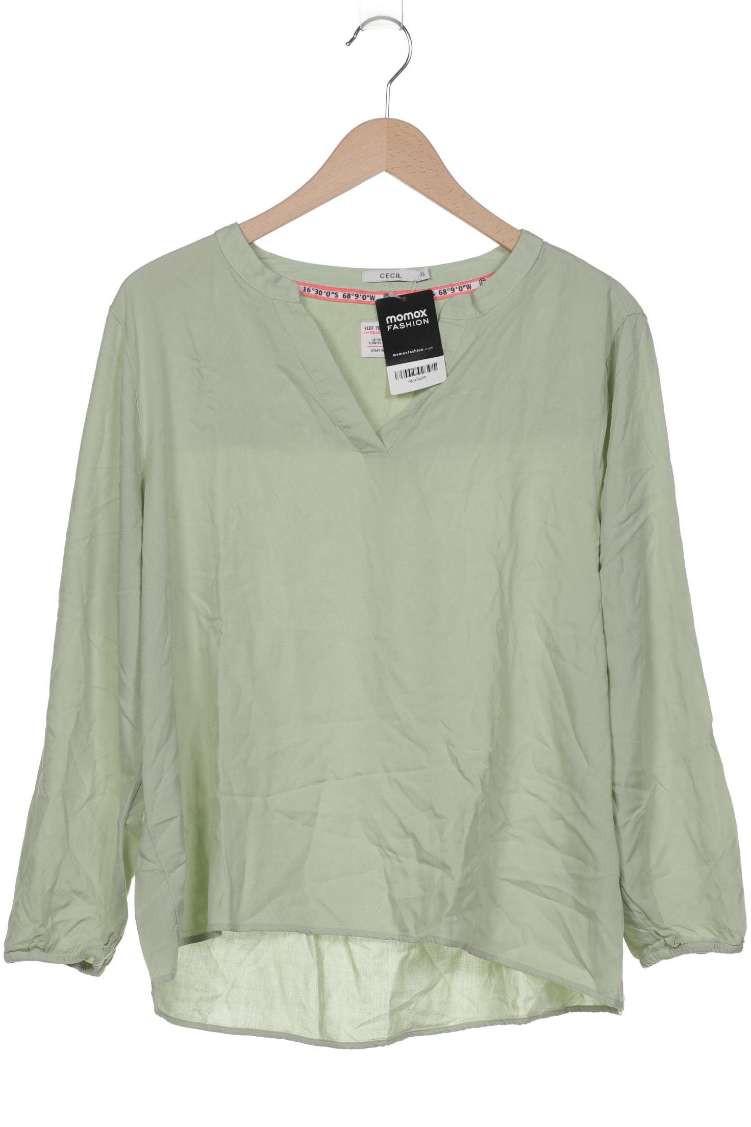 

Cecil Damen Langarmshirt, hellgrün, Gr. 44