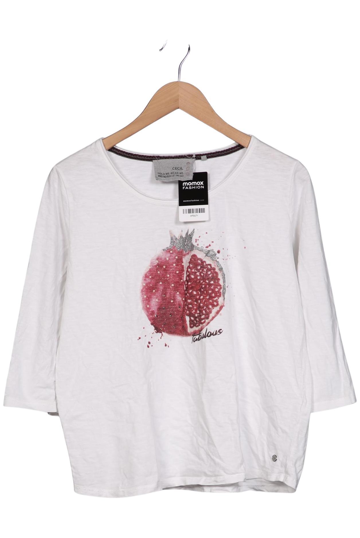 

Cecil Damen Langarmshirt, weiß, Gr. 42