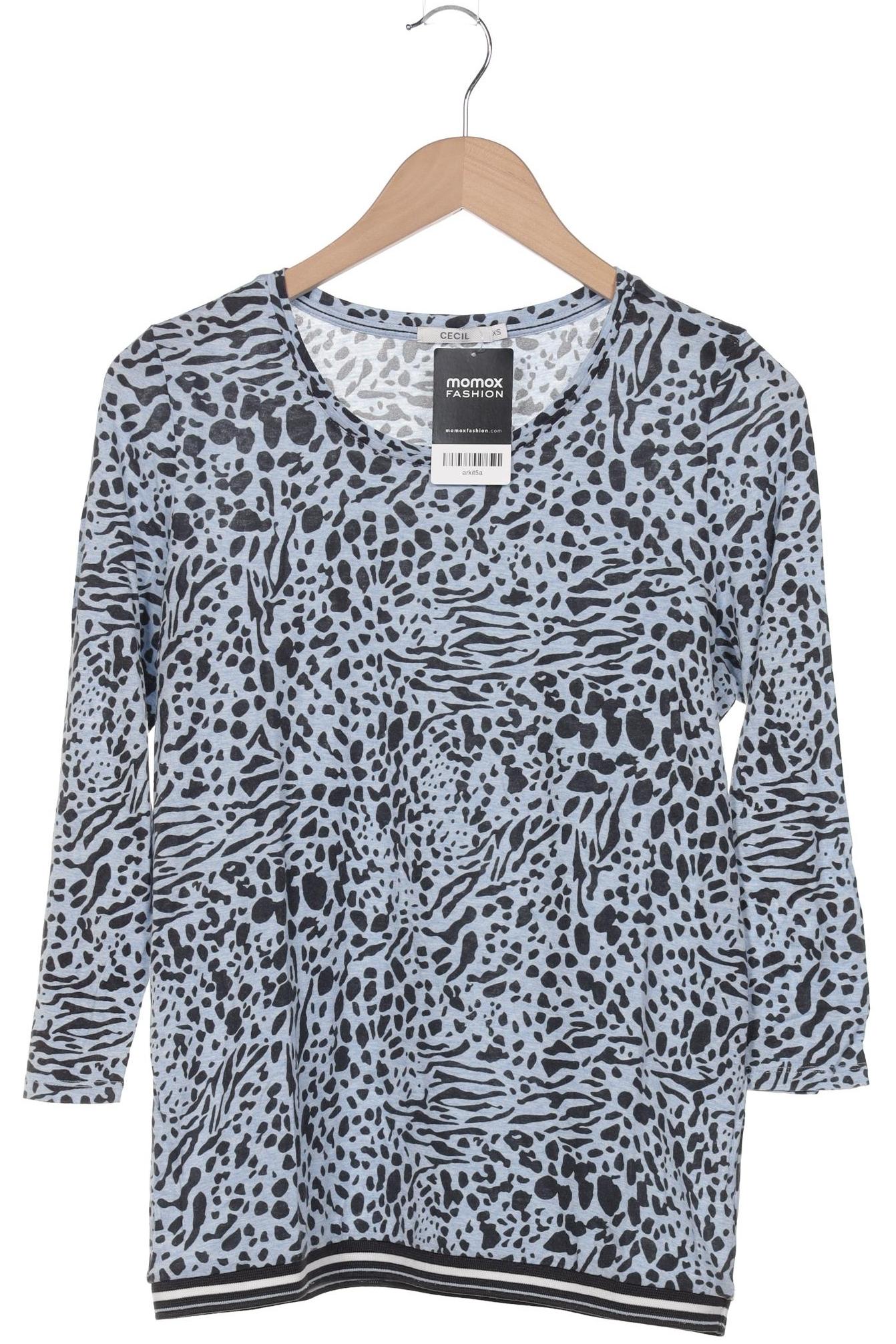 

Cecil Damen Langarmshirt, blau, Gr. 34