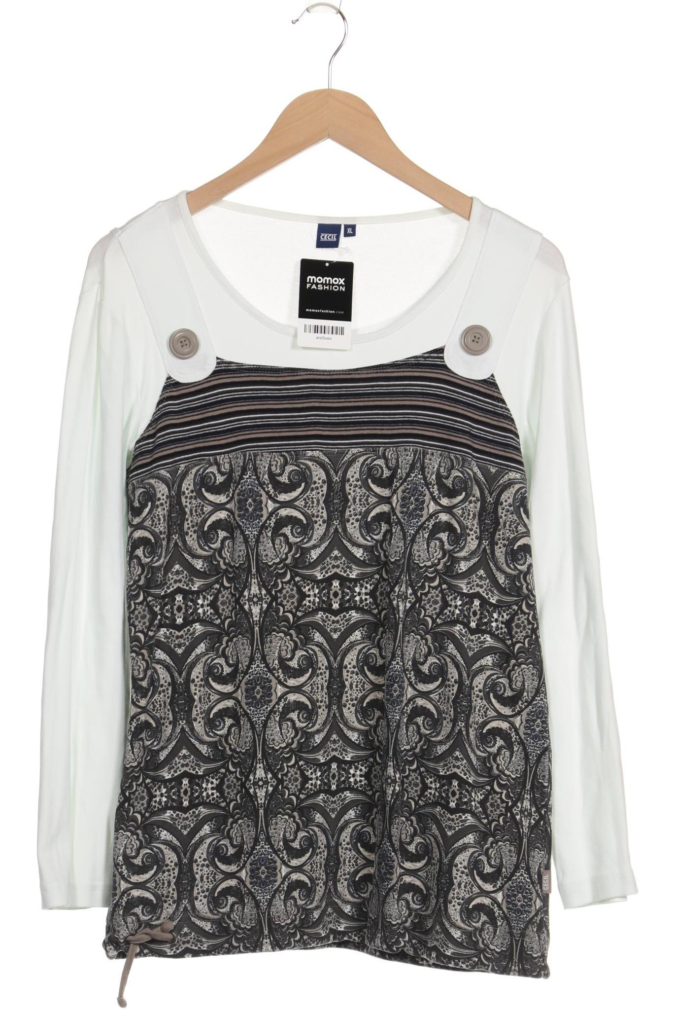 

Cecil Damen Langarmshirt, grau, Gr. 44