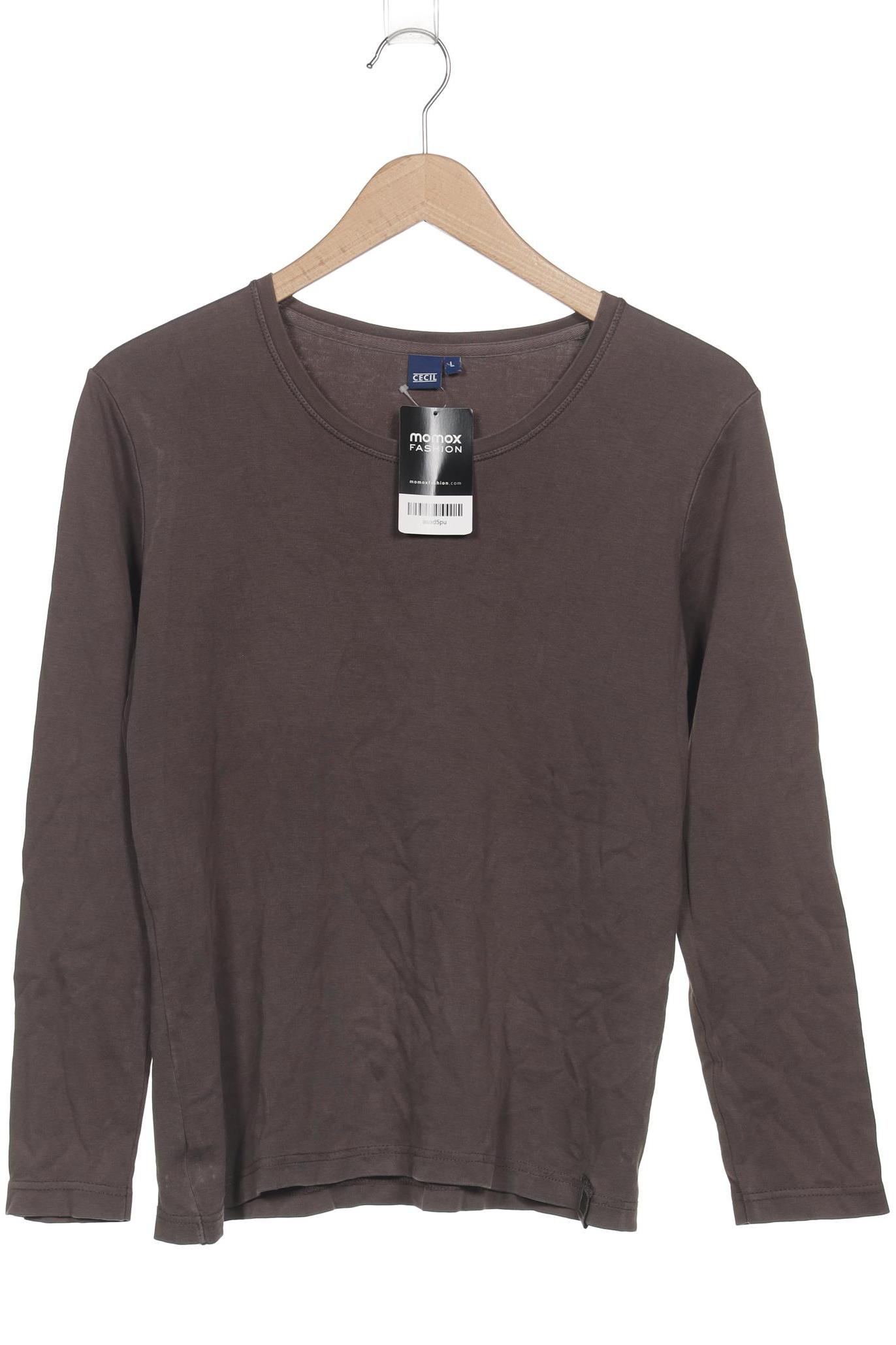 

Cecil Damen Langarmshirt, braun, Gr. 42