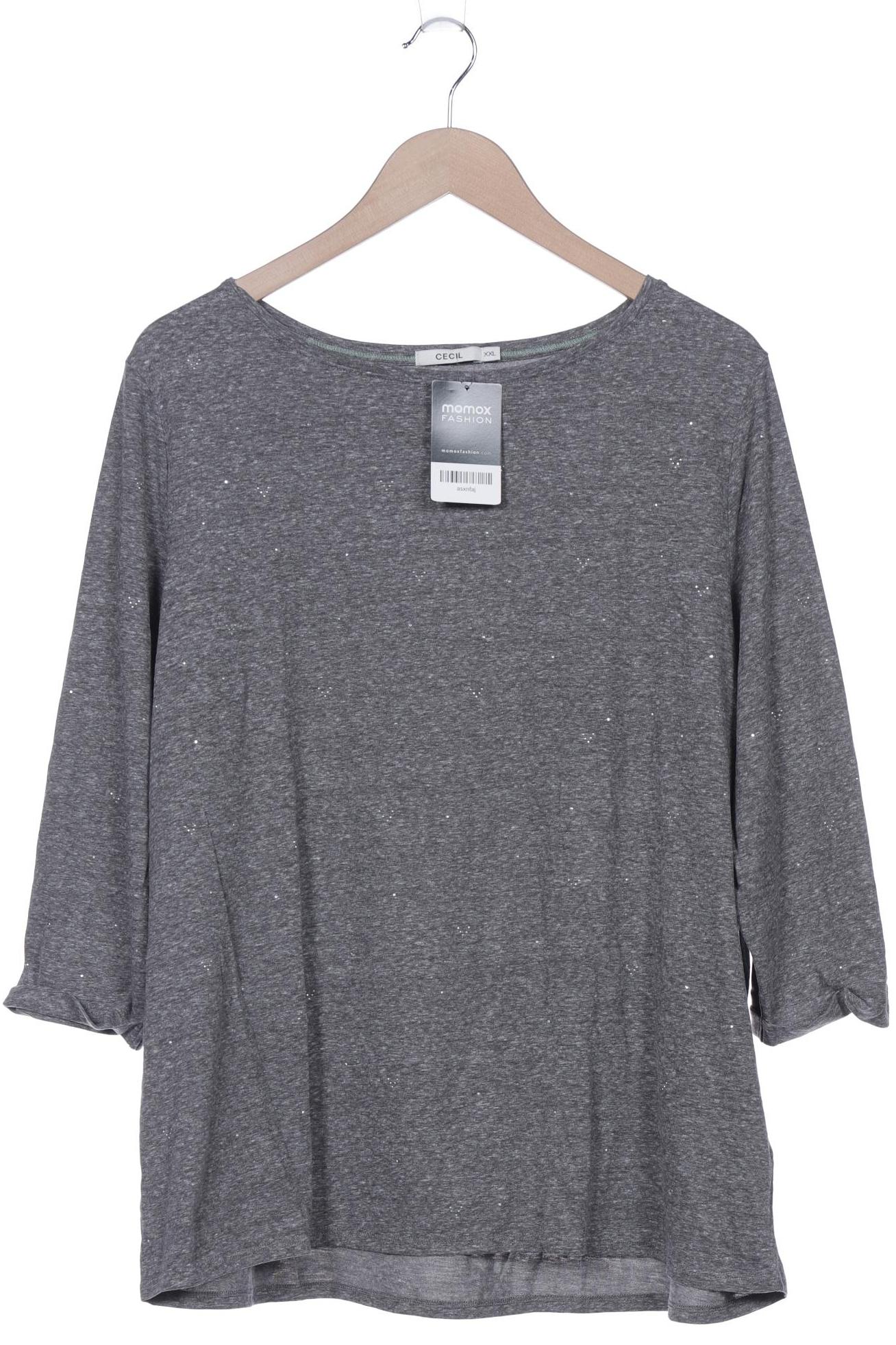 

Cecil Damen Langarmshirt, grau, Gr. 46