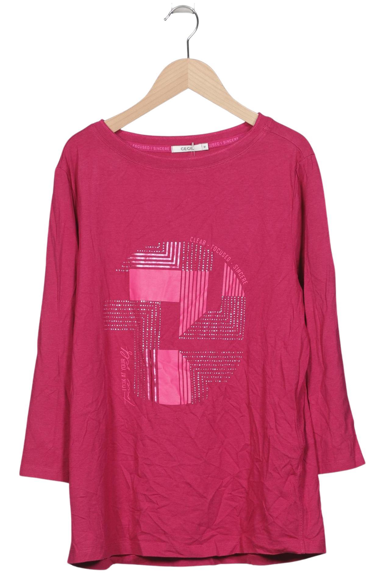 

Cecil Damen Langarmshirt, pink, Gr. 38
