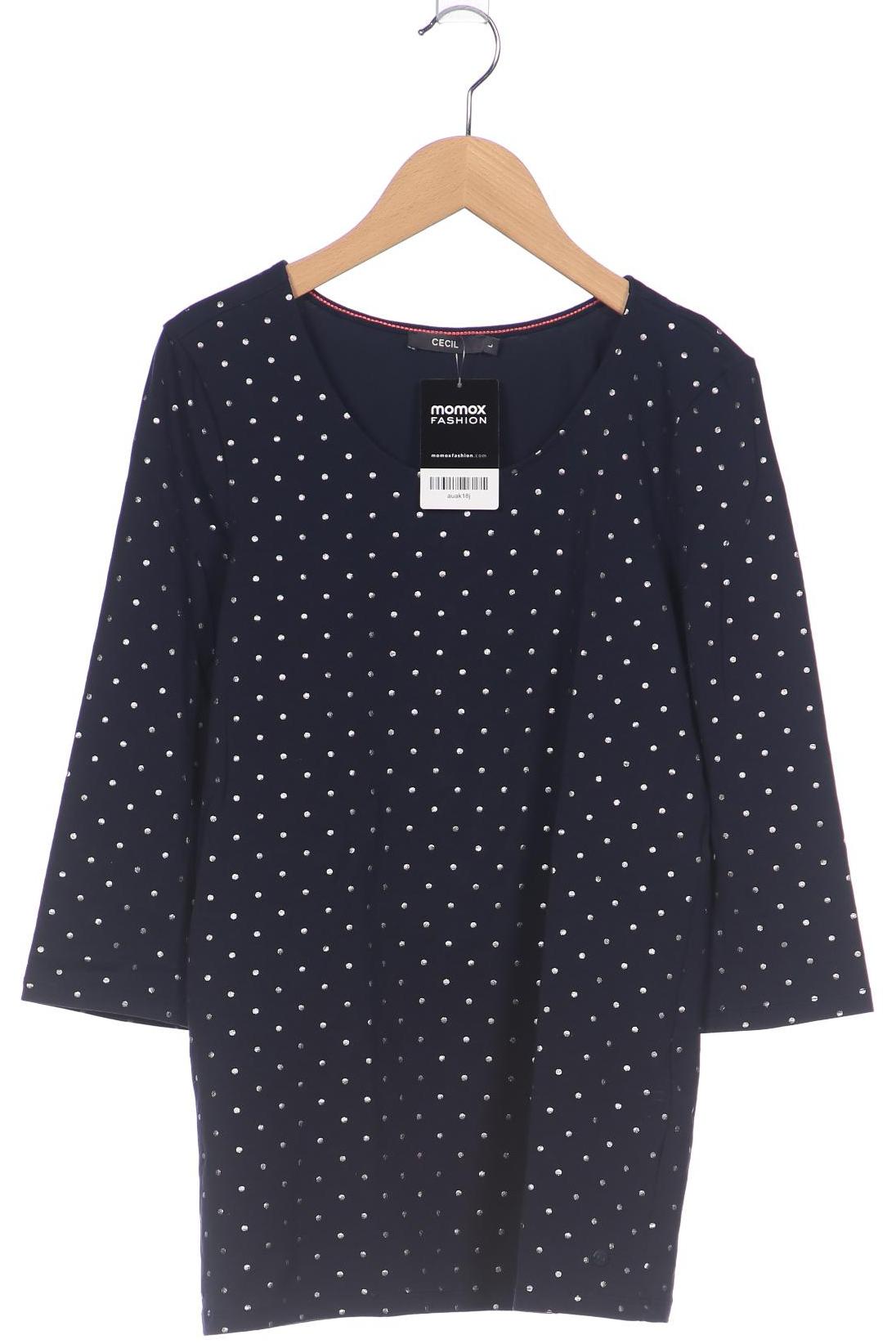 

Cecil Damen Langarmshirt, marineblau, Gr. 42