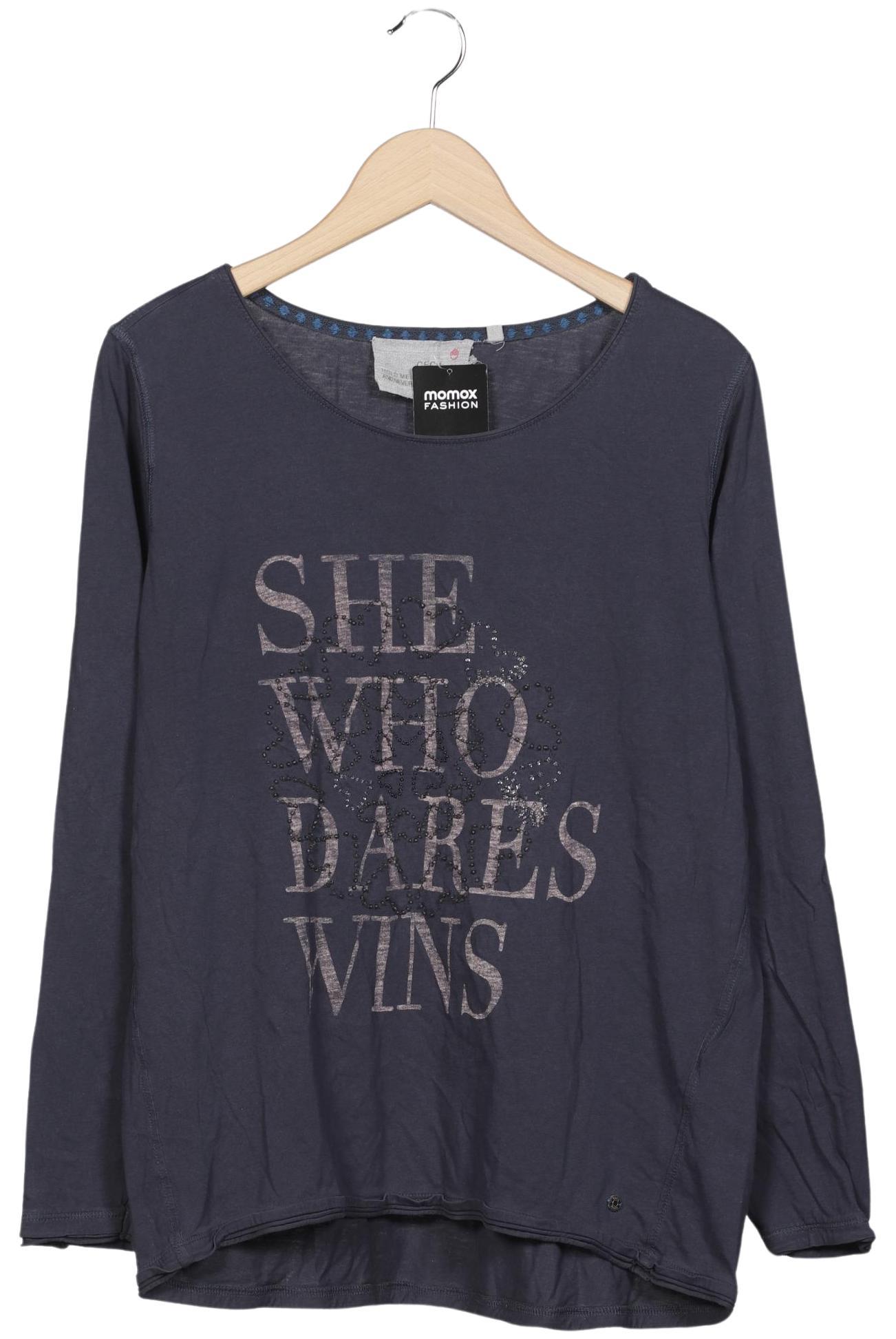 

Cecil Damen Langarmshirt, marineblau, Gr. 44