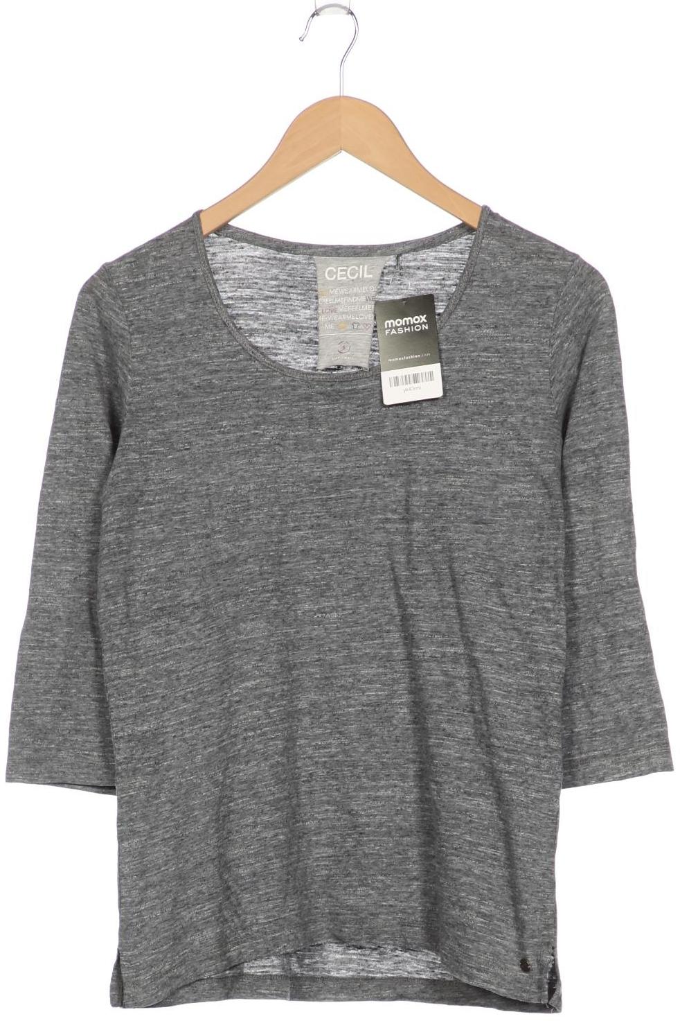 

Cecil Damen Langarmshirt, grau, Gr. 36