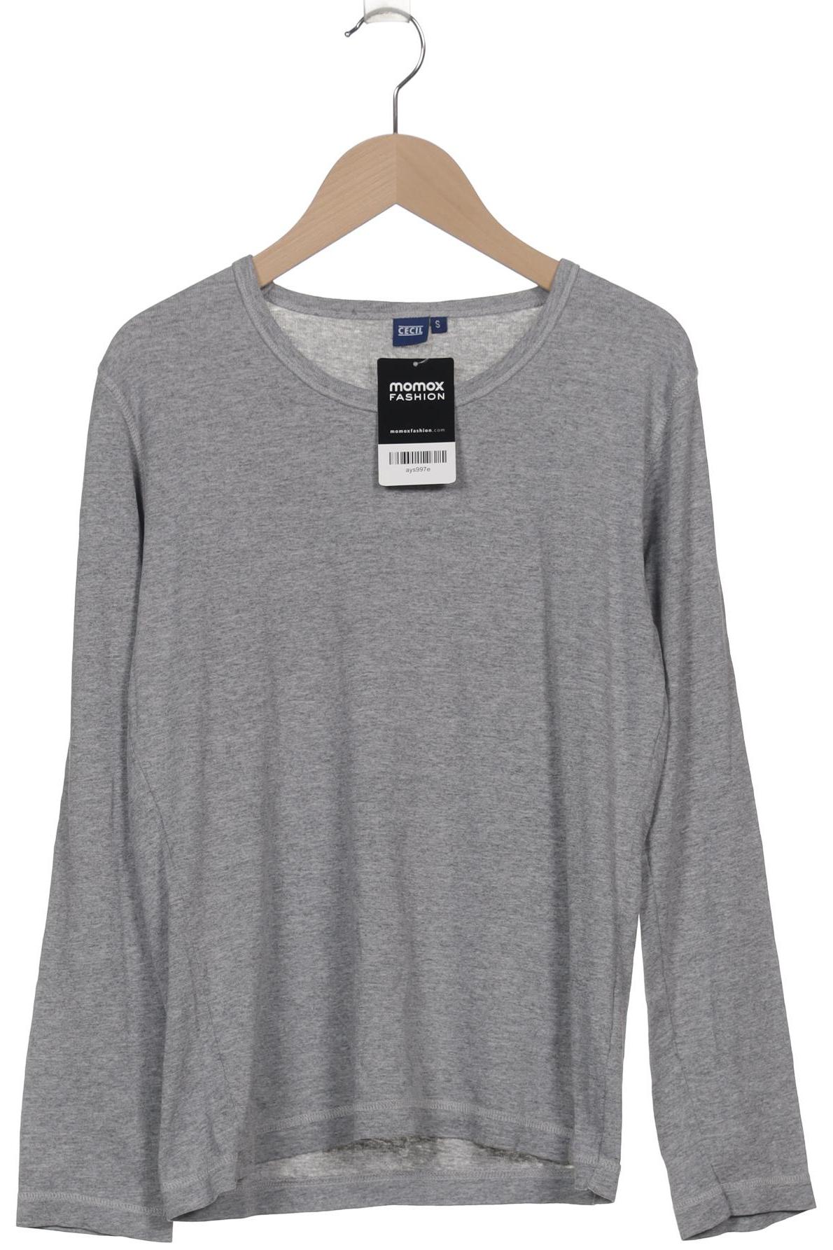 

Cecil Damen Langarmshirt, grau, Gr. 36