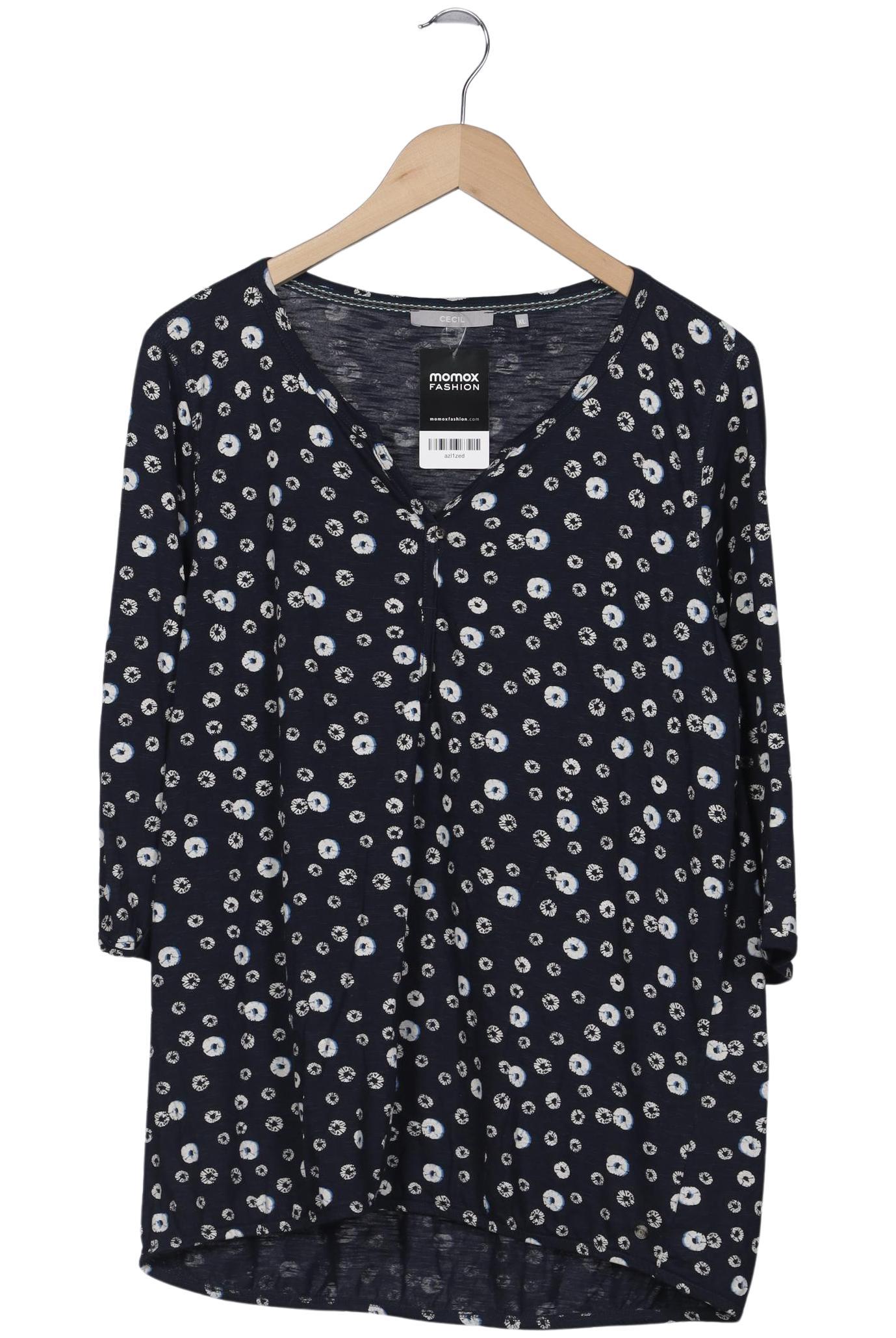 

Cecil Damen Langarmshirt, marineblau, Gr. 44