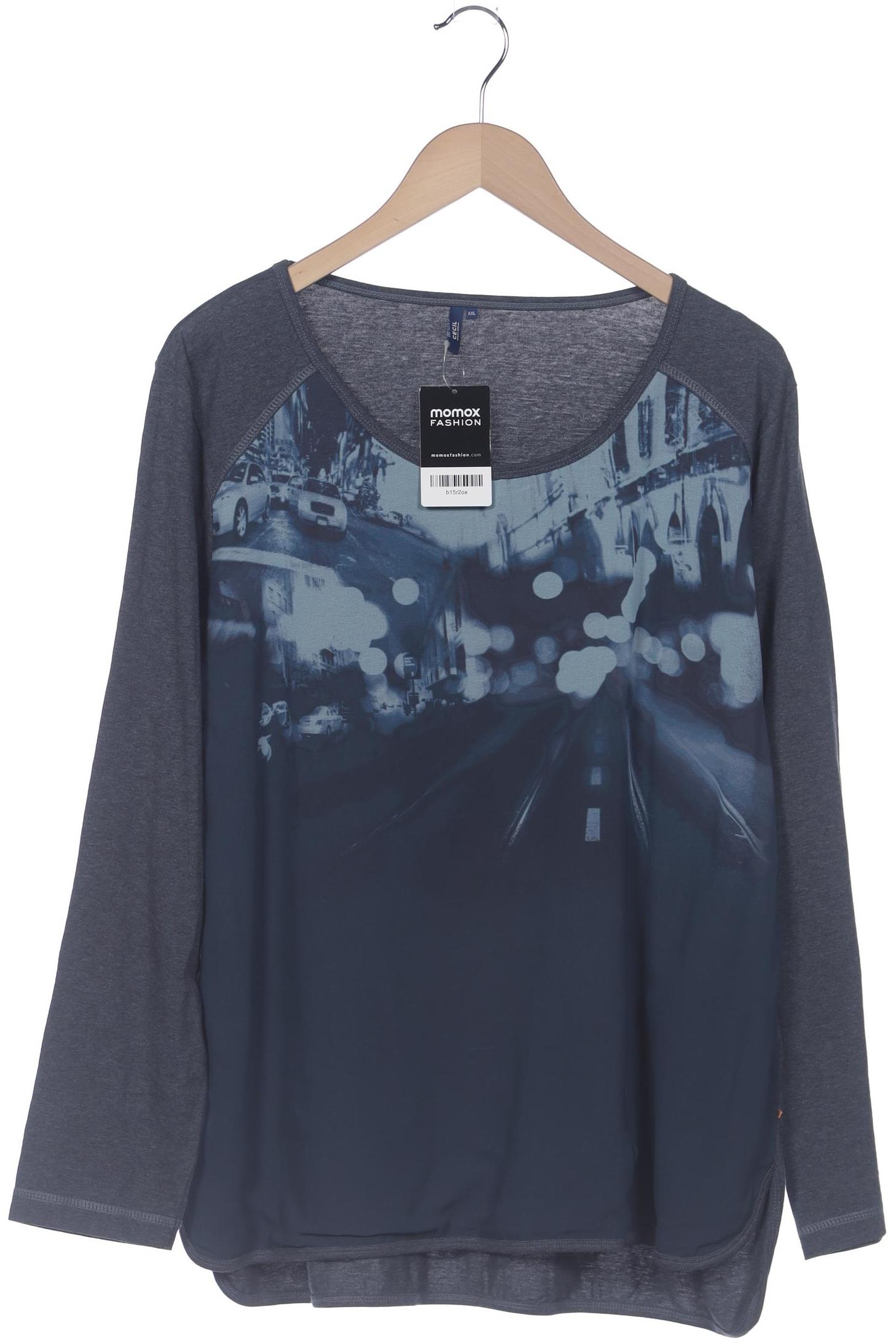 

Cecil Damen Langarmshirt, marineblau, Gr. 46