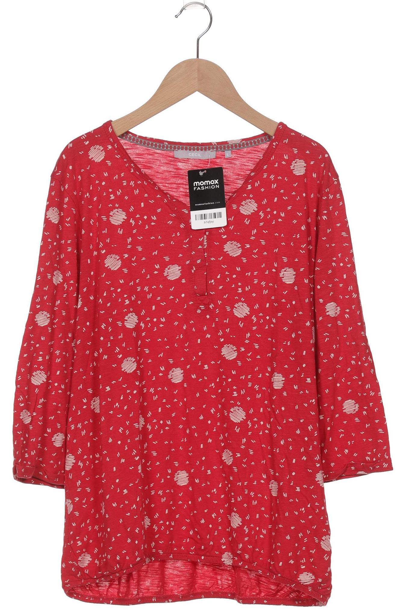 

Cecil Damen Langarmshirt, rot, Gr. 42