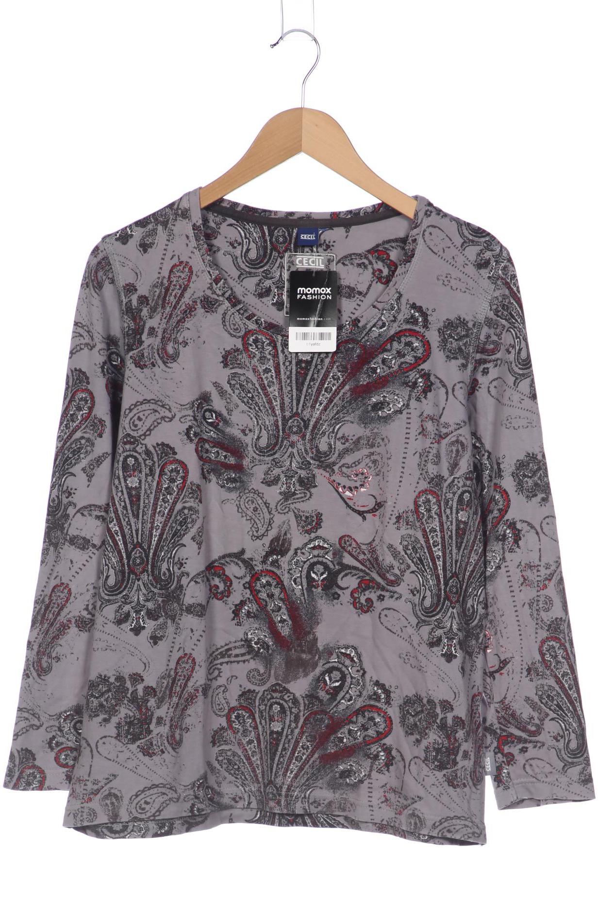 

Cecil Damen Langarmshirt, grau, Gr. 46